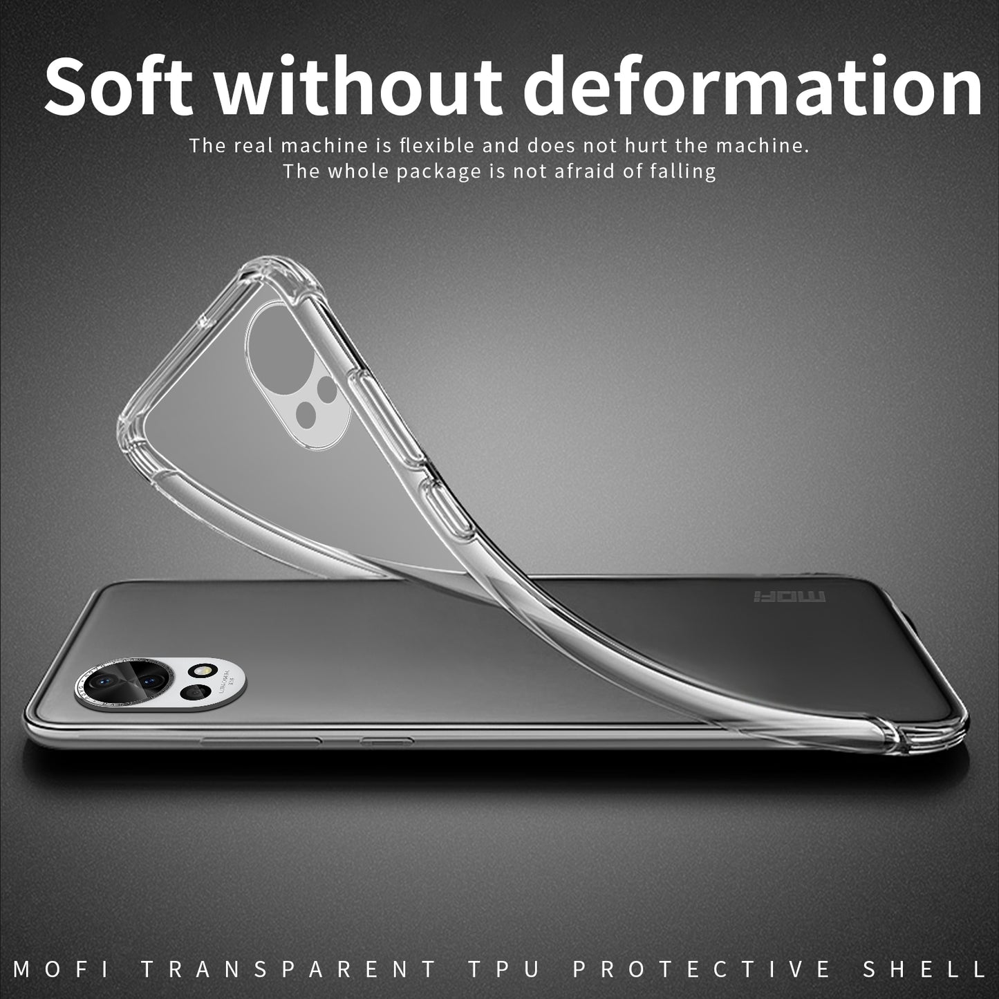 Huawei nova 12 Clear TPU Case - Ultra-Thin, Shockproof, Anti-Yellowing Transparent Soft Protective Cover with Precise Cutouts, Scratch Resistance & Lightweight Design