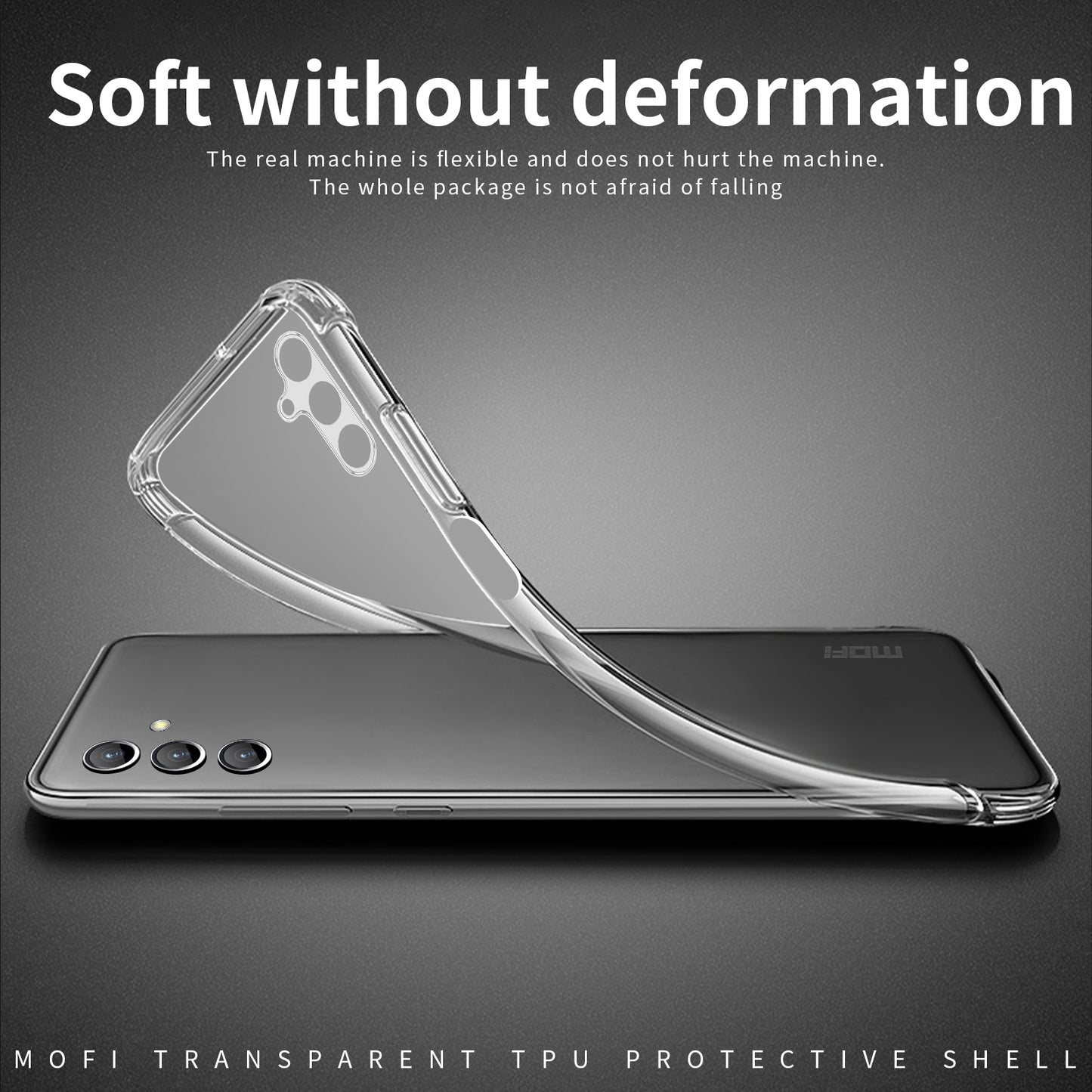 Samsung Galaxy M35 Clear TPU Case - Ultra-Thin, Shockproof, Anti-Yellowing Transparent Soft Protective Cover with Precise Cutouts, Scratch Resistance & Lightweight Design