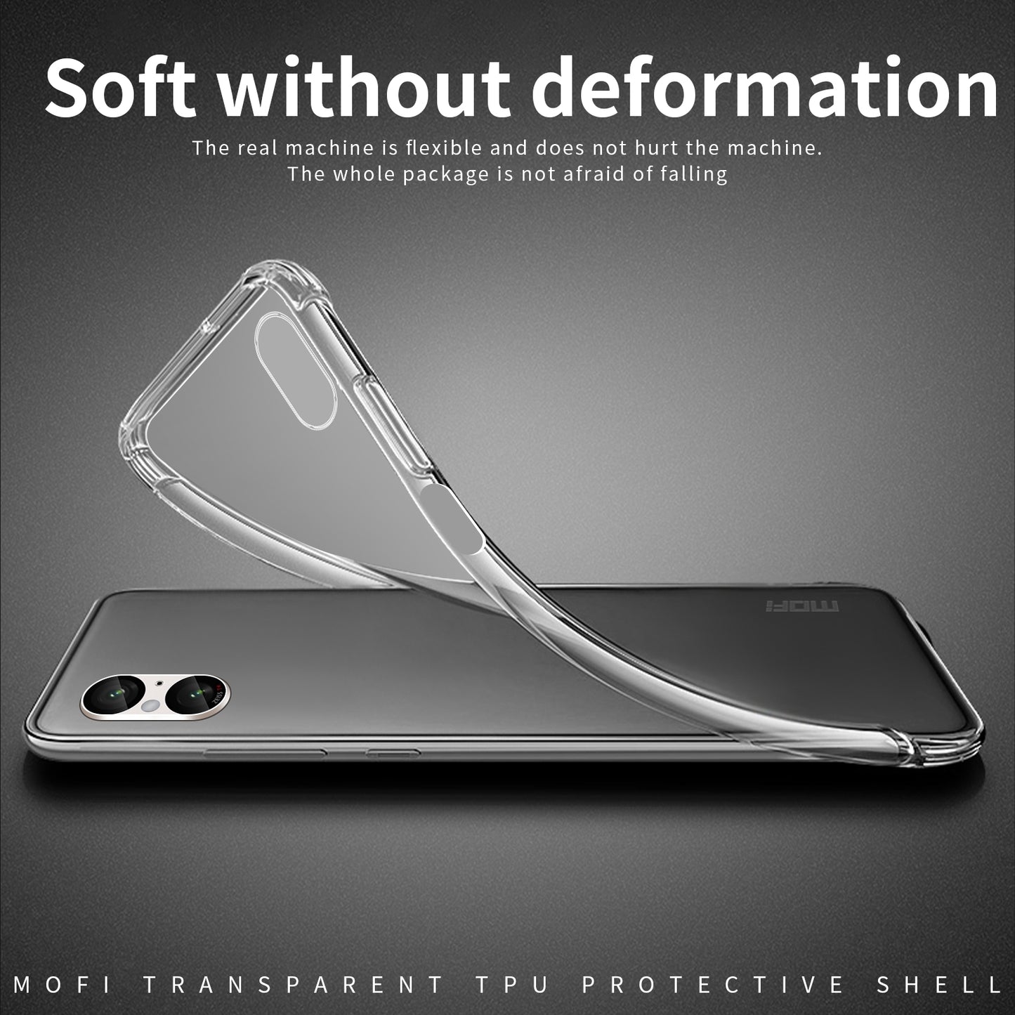 Sony Xperia 5 V Clear TPU Case - Ultra-Thin, Shockproof, Anti-Yellowing Transparent Soft Protective Cover with Precise Cutouts, Scratch Resistance & Lightweight Design