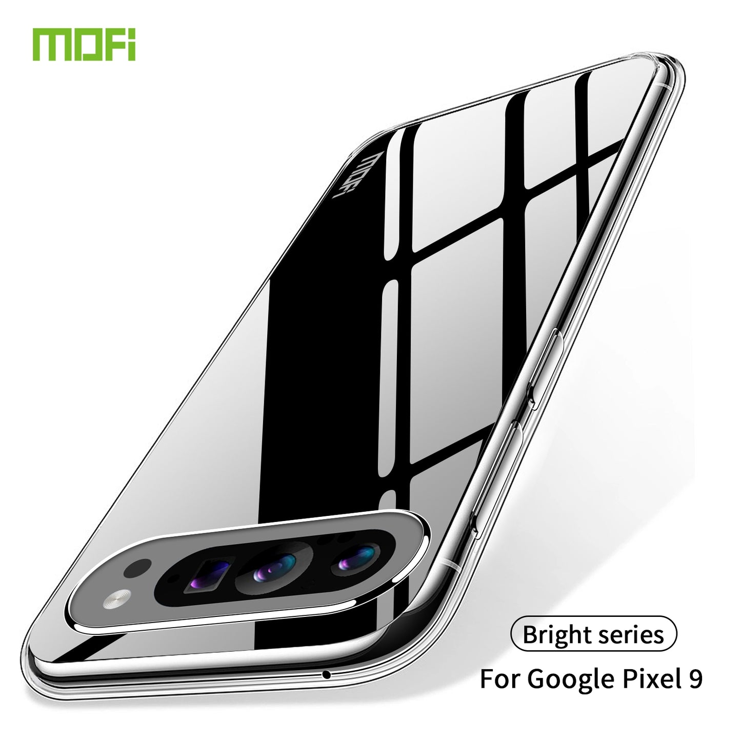 Google Pixel 9 Clear TPU Case - Ultra-Thin, Shockproof, Anti-Yellowing Transparent Soft Protective Cover with Precise Cutouts, Scratch Resistance & Lightweight Design