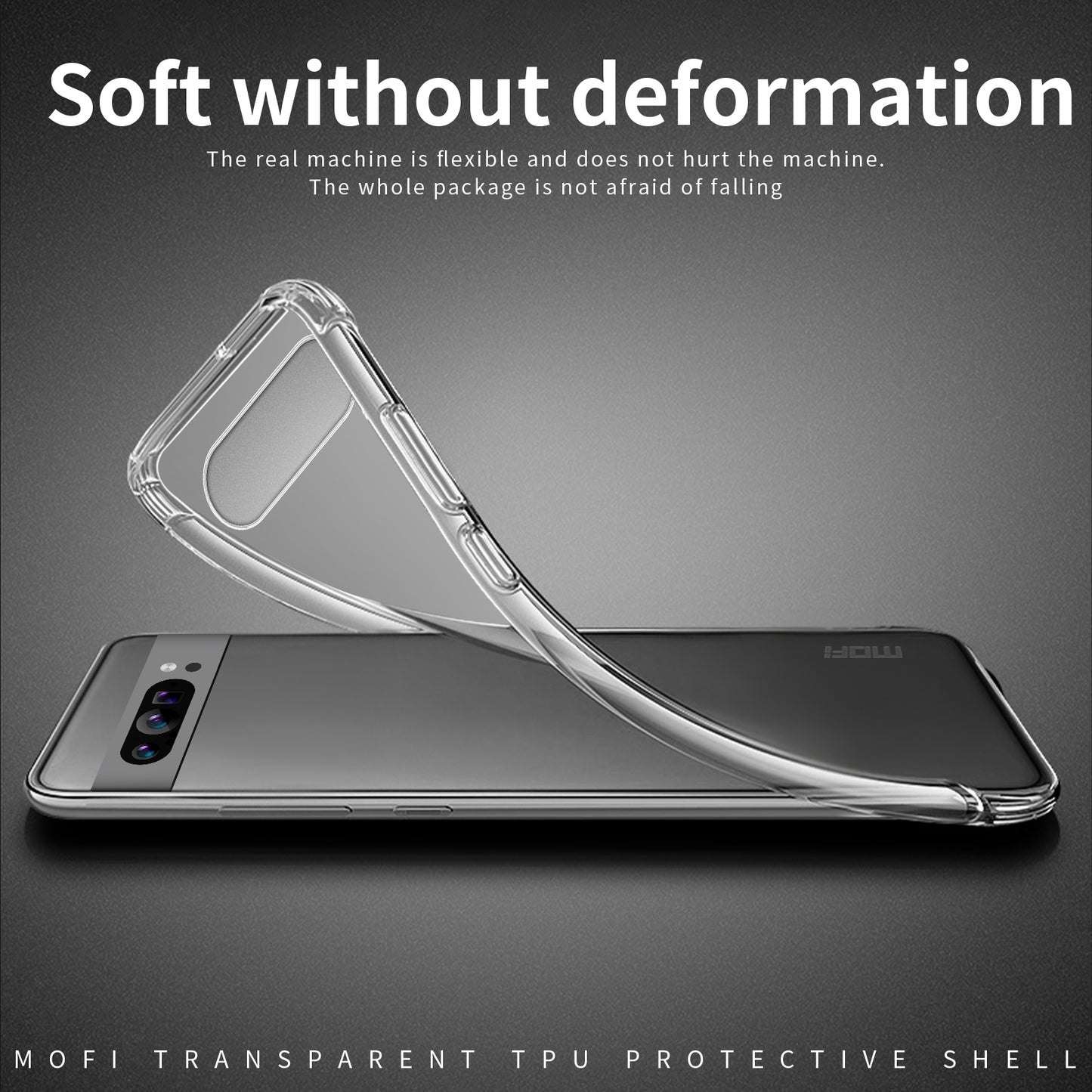 Google Pixel 9 Clear TPU Case - Ultra-Thin, Shockproof, Anti-Yellowing Transparent Soft Protective Cover with Precise Cutouts, Scratch Resistance & Lightweight Design