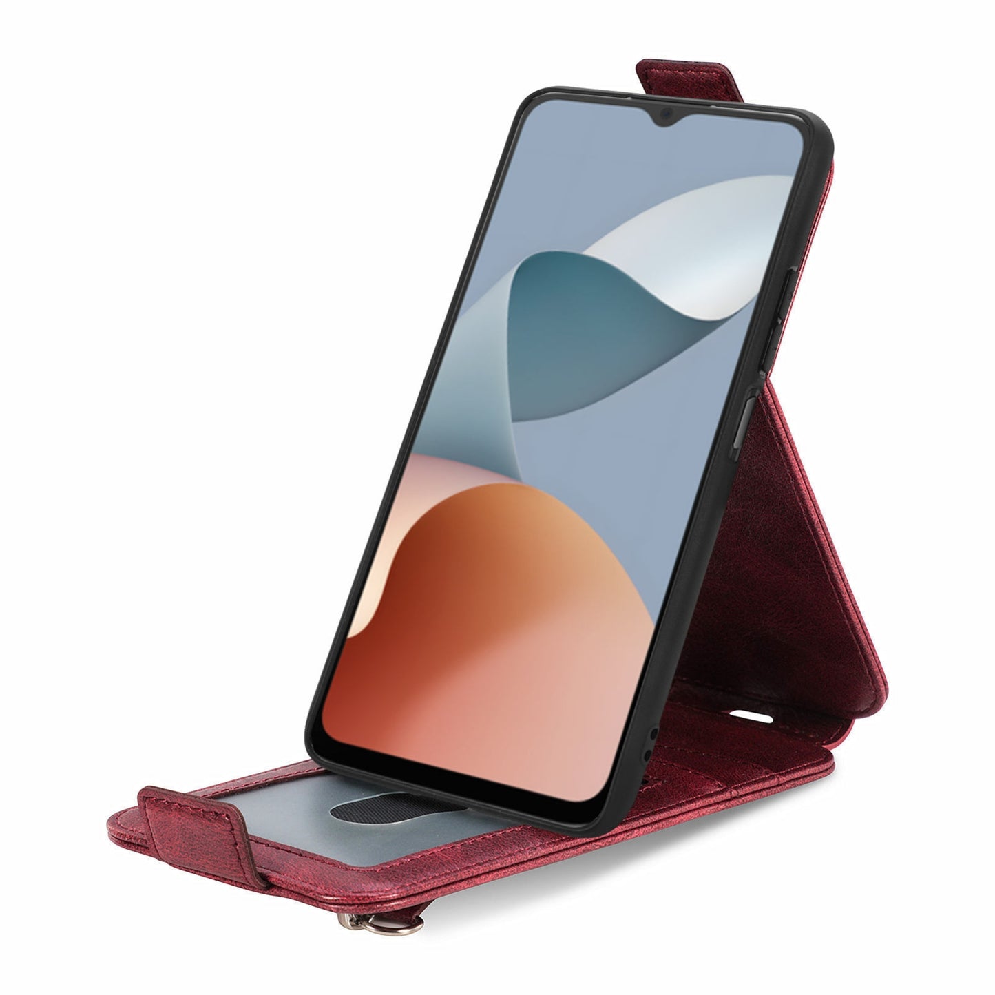 For ZTE Blade A34 Zipper Wallet Case - Vertical Flip Leather Phone Cover with Multiple Card Slots and Stand