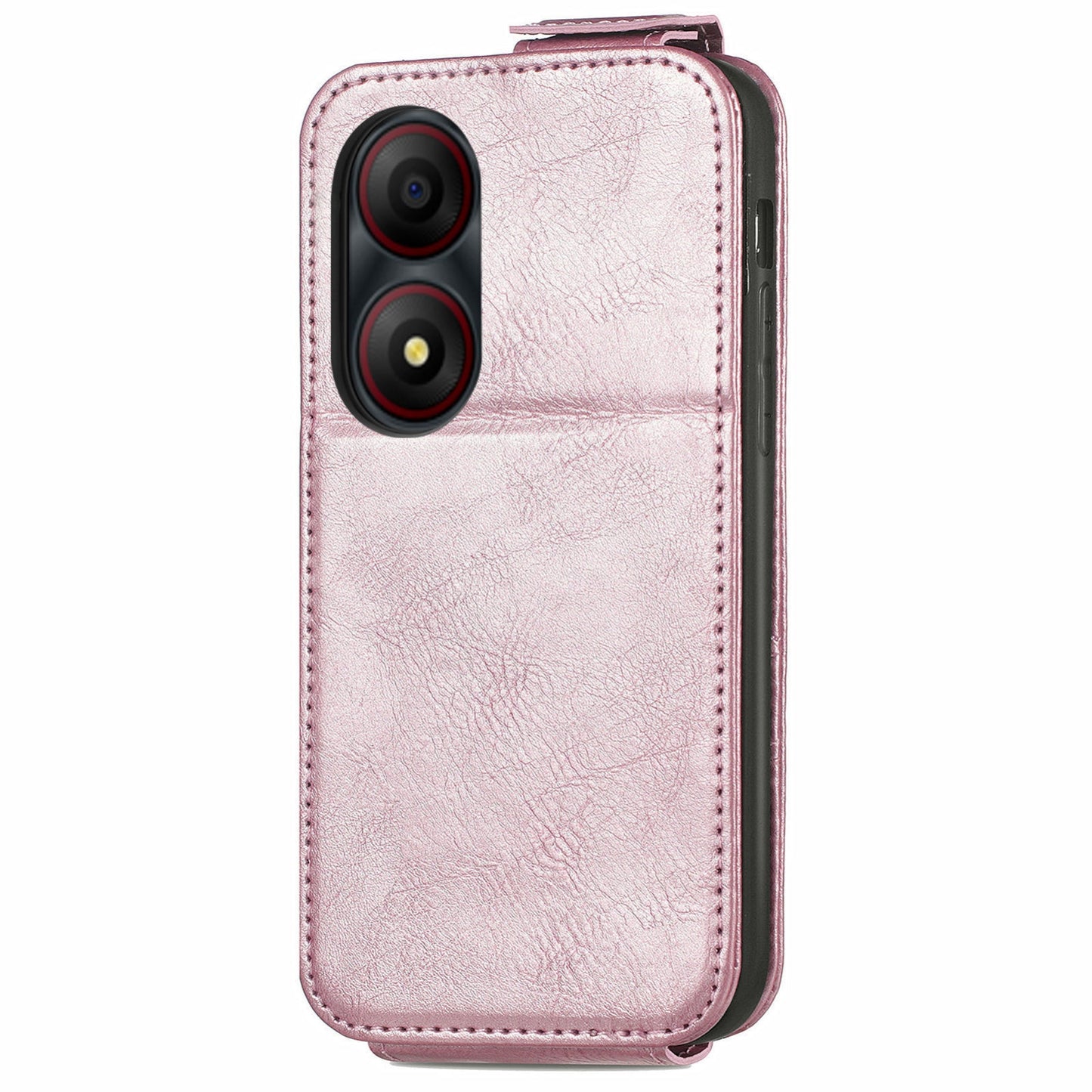 For ZTE Blade A34 Zipper Wallet Case - Vertical Flip Leather Phone Cover with Multiple Card Slots and Stand