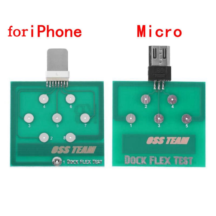 2-Pack Free Disassembly Detection Tail Plug Test Board for Android Mobile Phone Diagnostics