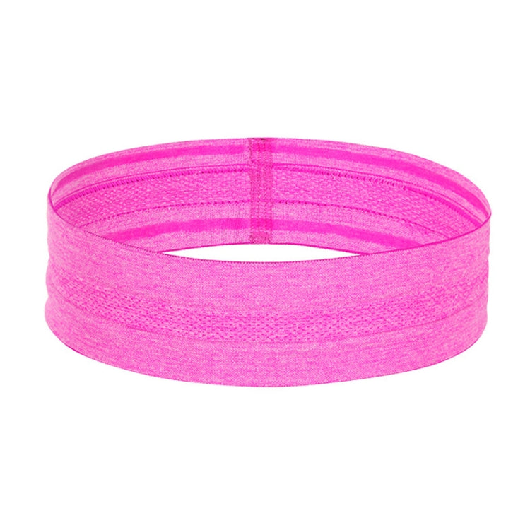 Elastic Sports Headband with Sweat-Guiding Silicone Strips