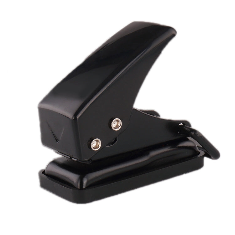 KW-Trio 92A0 Compact Single Hole Punch - 10 Sheets Capacity, Mini Loose Leaf Puncher, Easy Storage with Lock