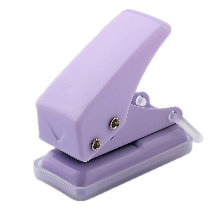 KW-Trio 92A0 Compact Single Hole Punch - 10 Sheets Capacity, Mini Loose Leaf Puncher, Easy Storage with Lock
