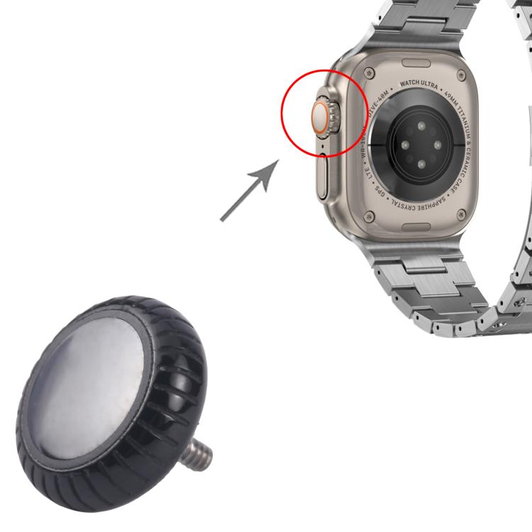 Apple Watch Series 10 Crown Nut Replacement (42mm/46mm) - Black, Perfect Fit for Seamless Functionality