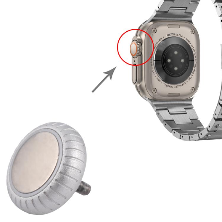 Silver Watch Crown Nut Replacement for Apple Watch Series 10 (42mm / 46mm) - Compatible & Quality Assured
