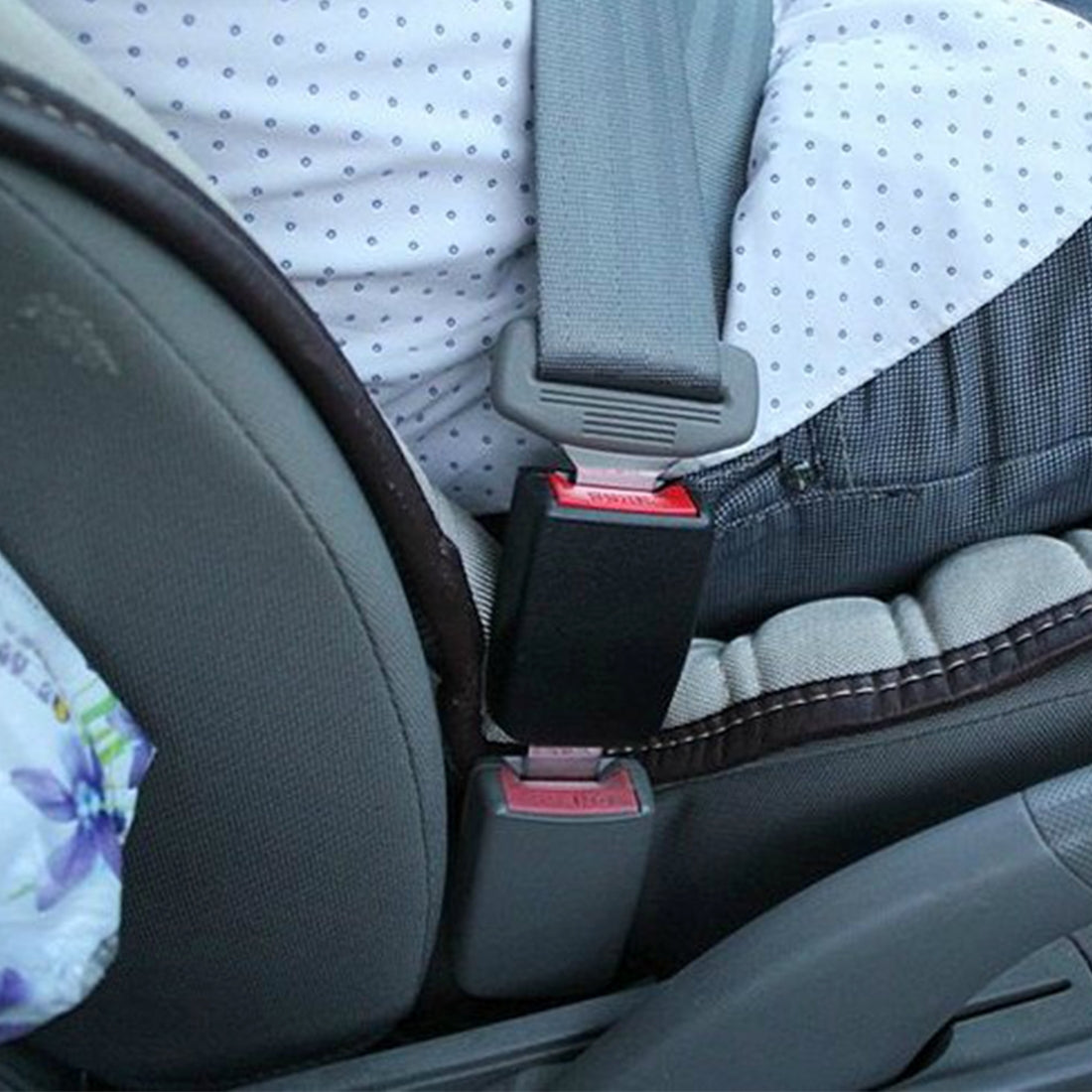 2 Pack Universal Car Seat Belt Extender - RS-01 Safety Buckle Extension