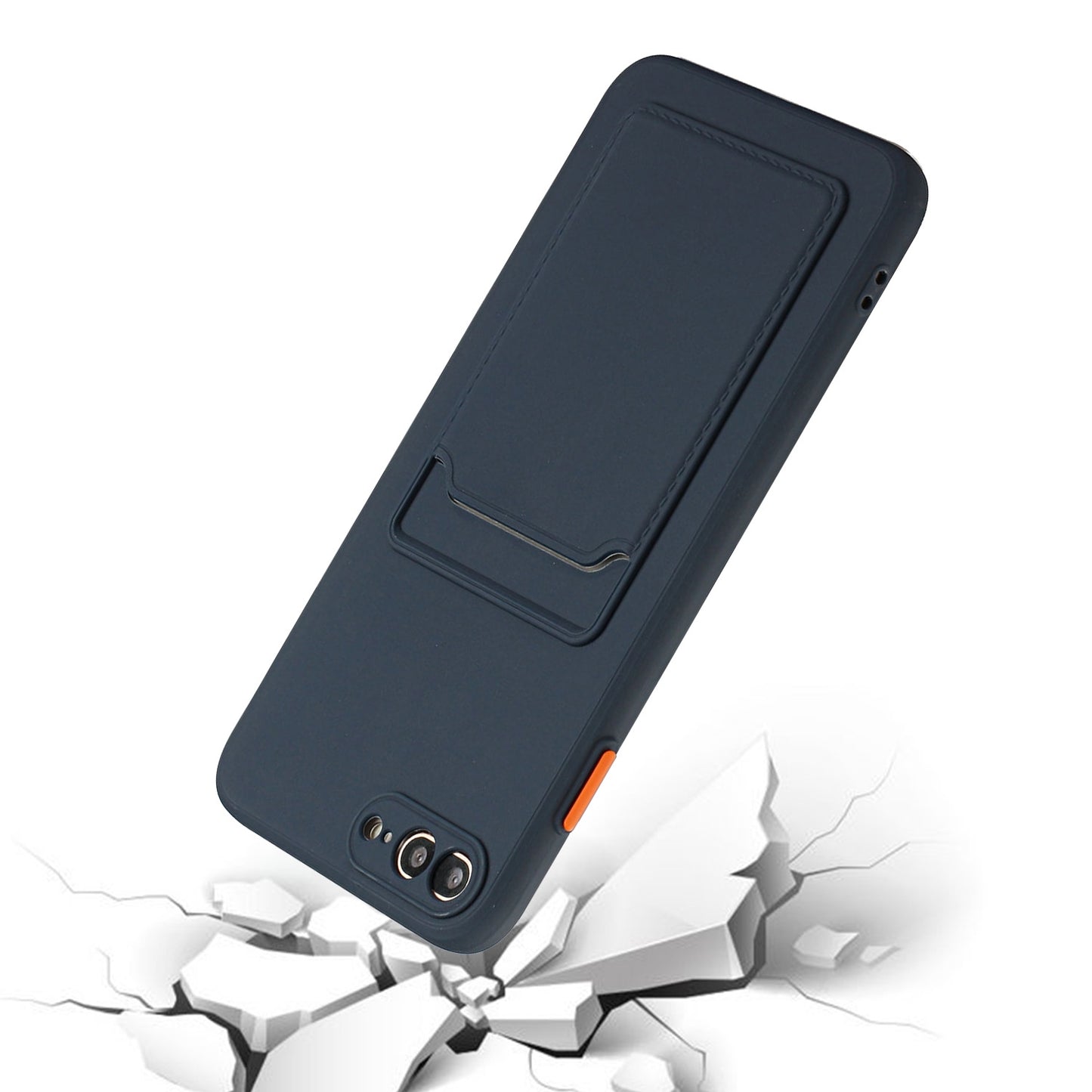 iPhone 7 Plus/8 Plus Shockproof TPU Case with Card Holder - Durable & Lightweight Design