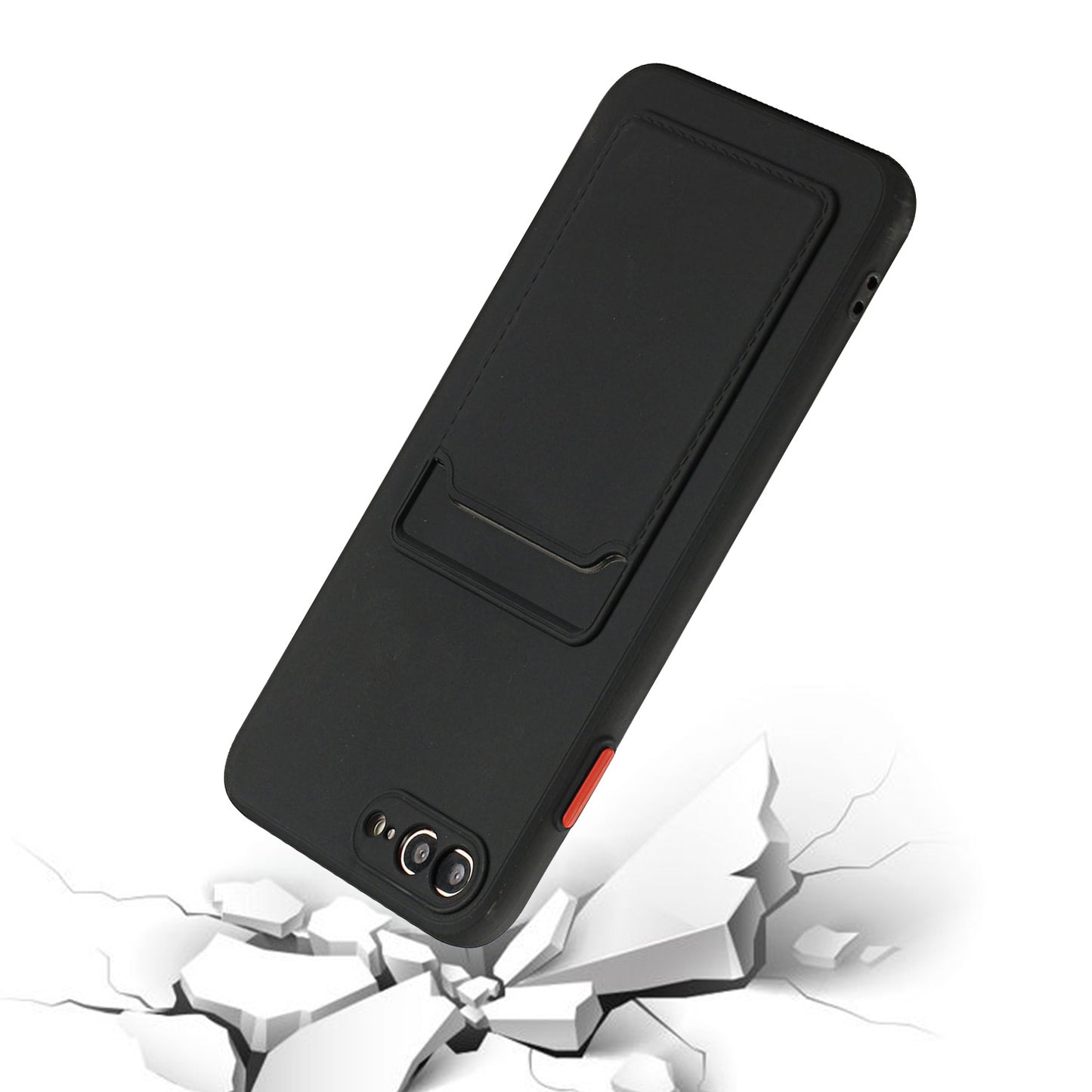 iPhone 7 Plus/8 Plus Shockproof TPU Case with Card Holder - Durable & Lightweight Design