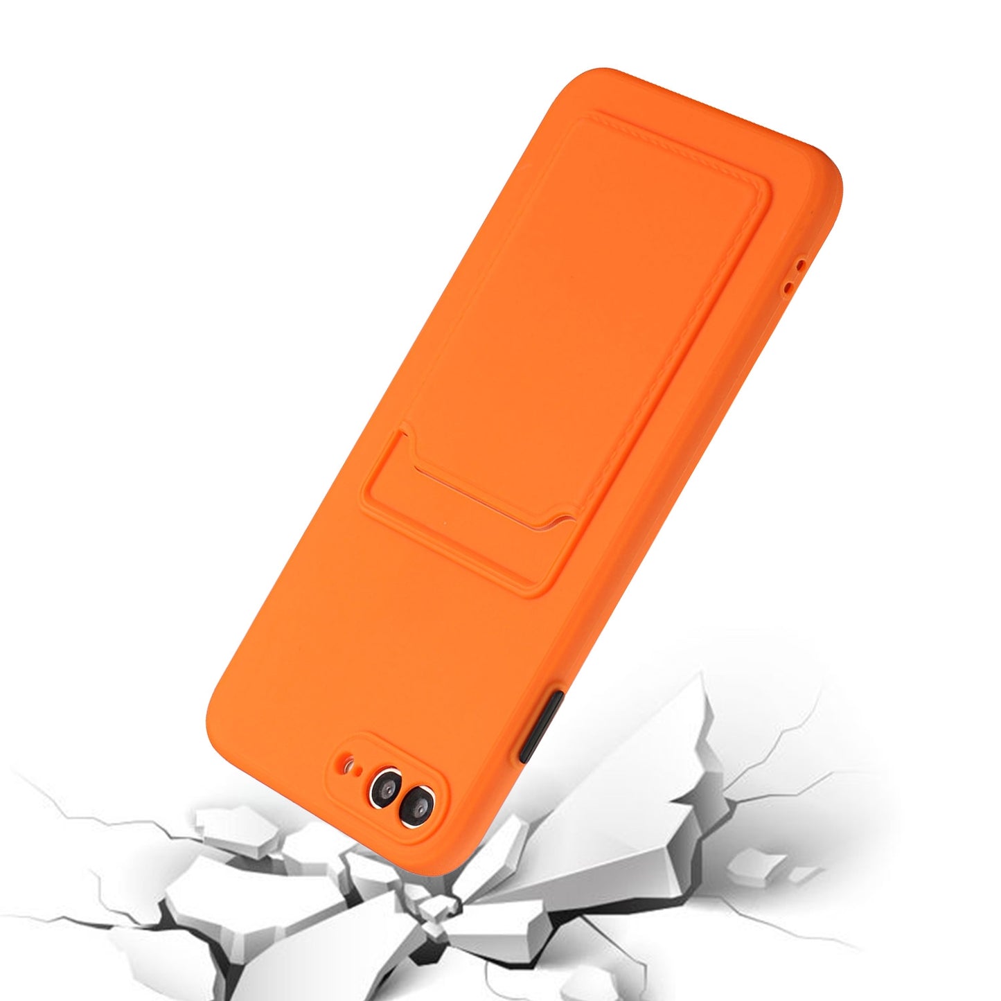 iPhone 7 Plus/8 Plus Shockproof TPU Case with Card Holder - Durable & Lightweight Design