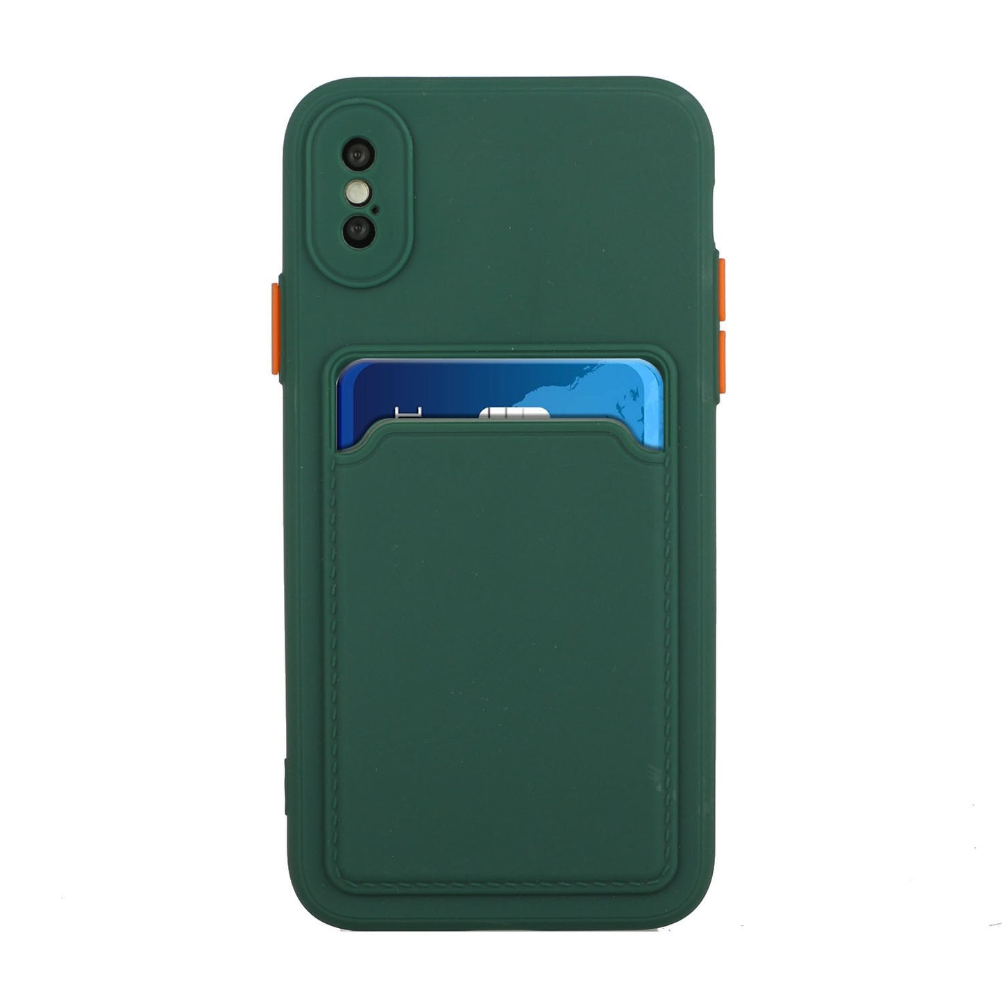 For Apple iPhone X/XS Shockproof TPU Case with Card Holder - Durable & Lightweight Design