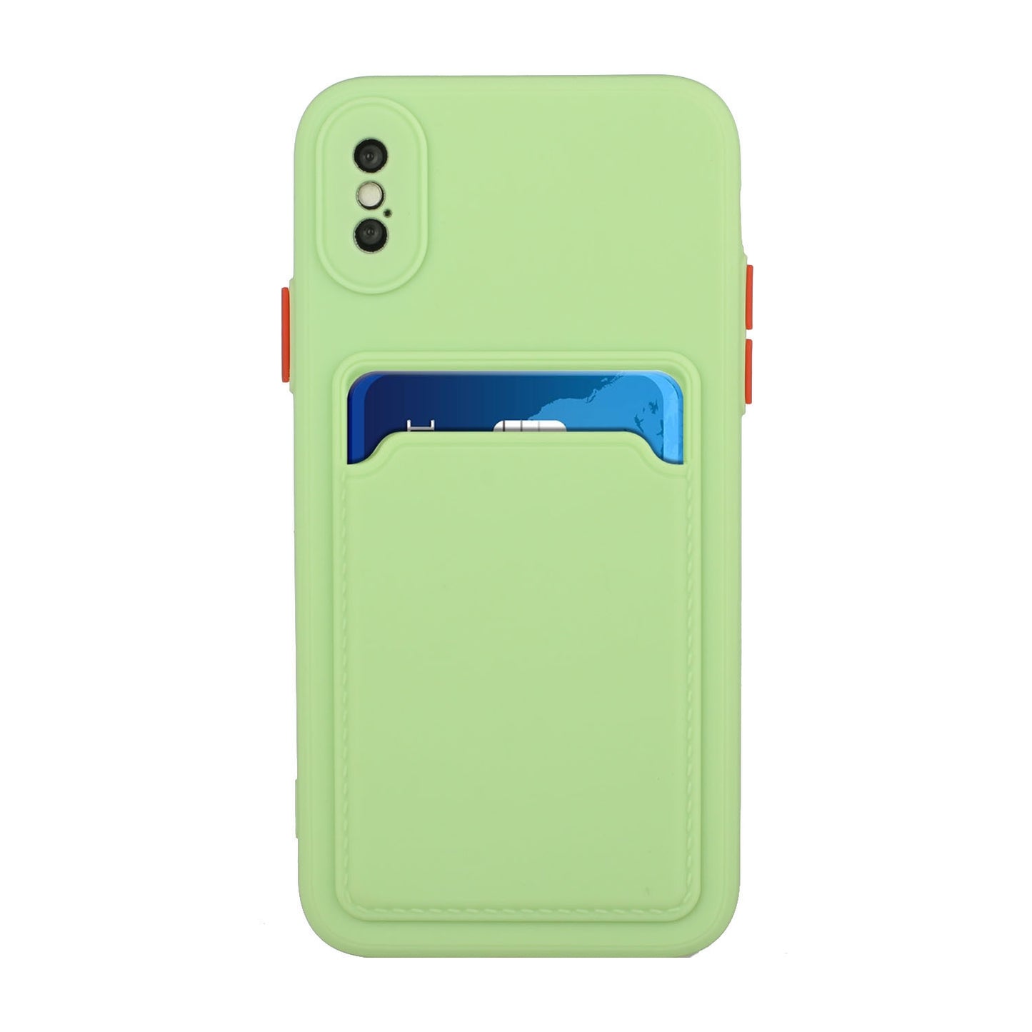 For Apple iPhone X/XS Shockproof TPU Case with Card Holder - Durable & Lightweight Design