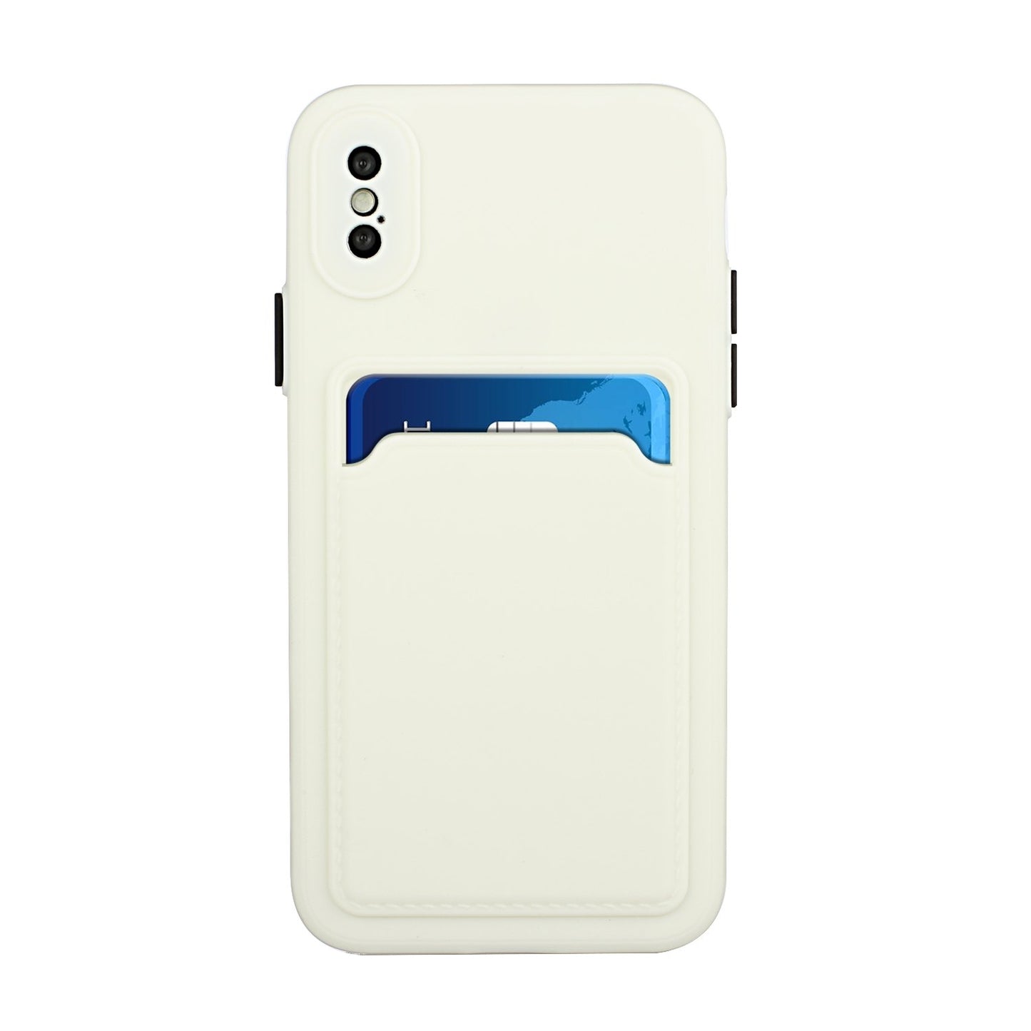 For Apple iPhone X/XS Shockproof TPU Case with Card Holder - Durable & Lightweight Design