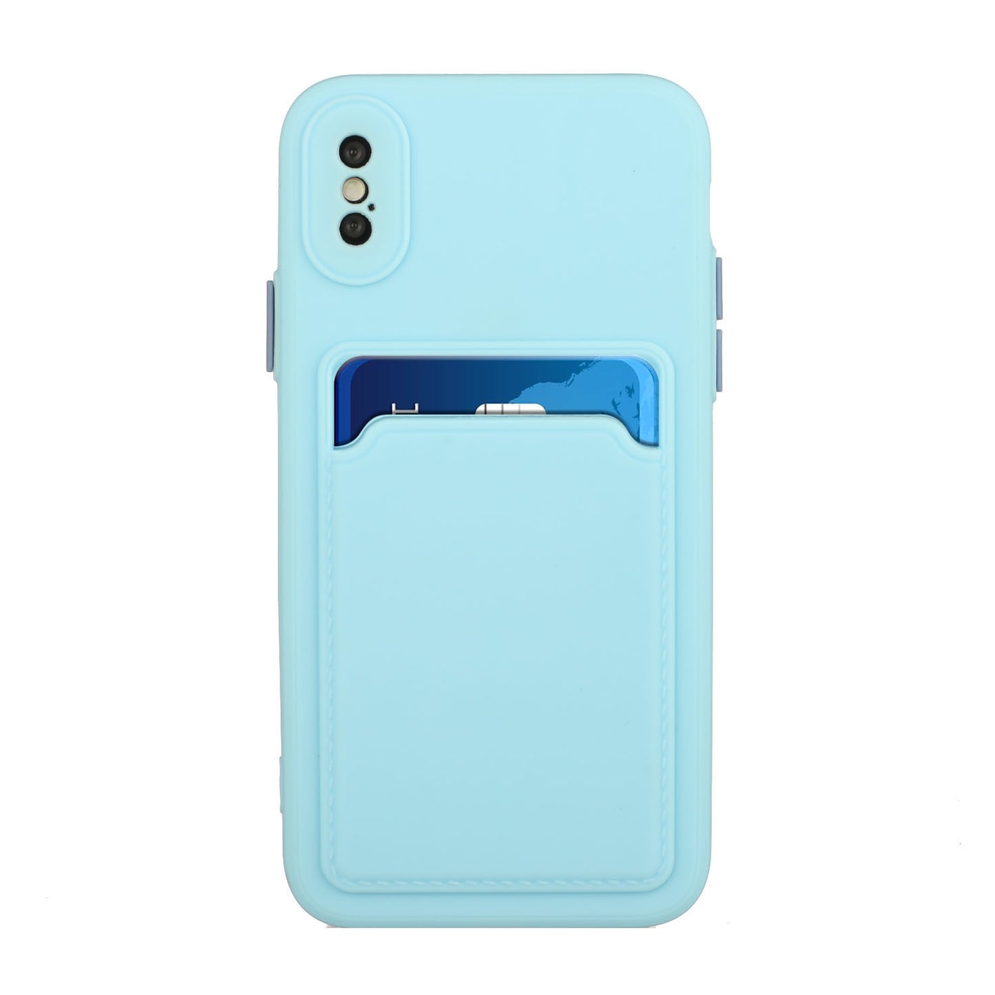For Apple iPhone X/XS Shockproof TPU Case with Card Holder - Durable & Lightweight Design