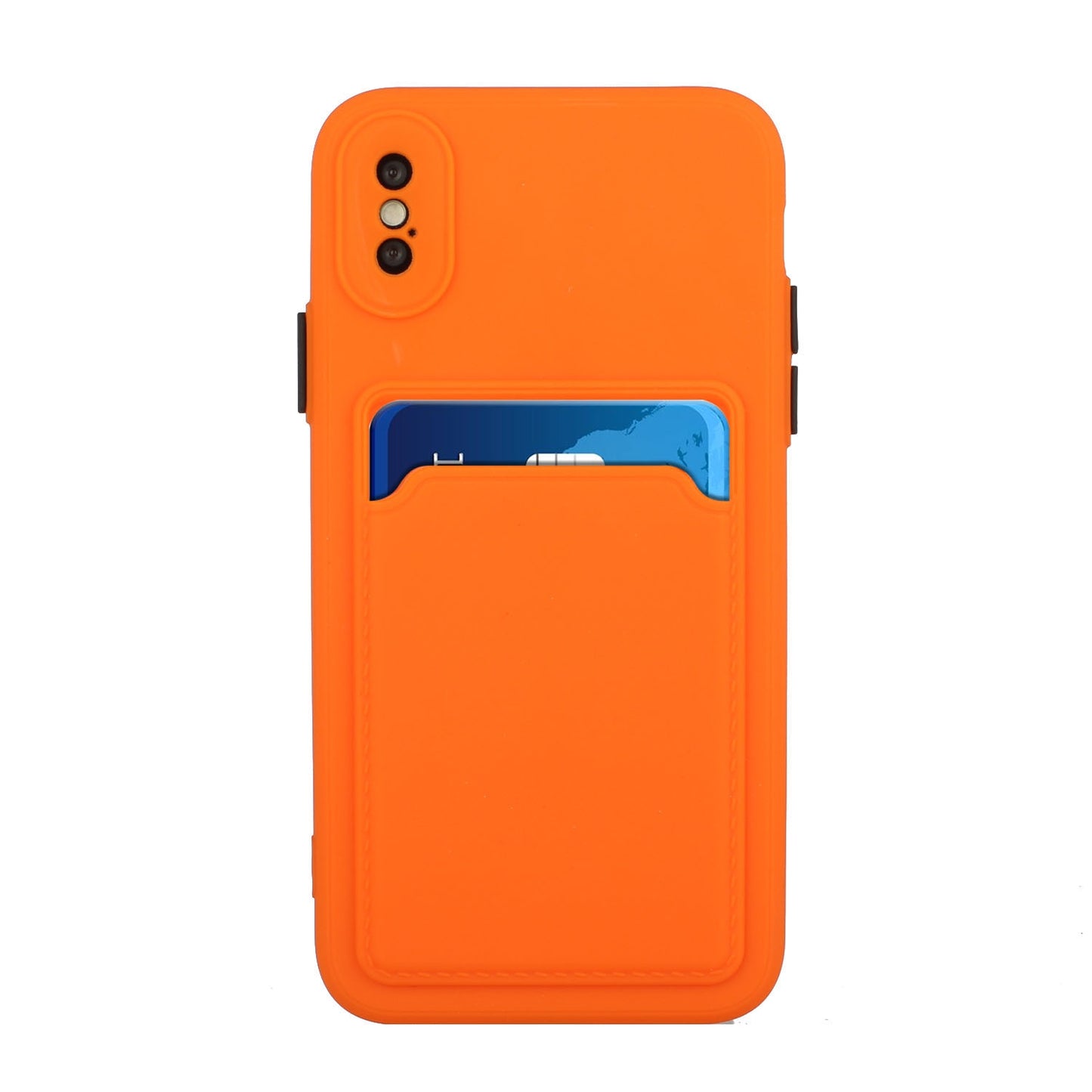 For Apple iPhone X/XS Shockproof TPU Case with Card Holder - Durable & Lightweight Design