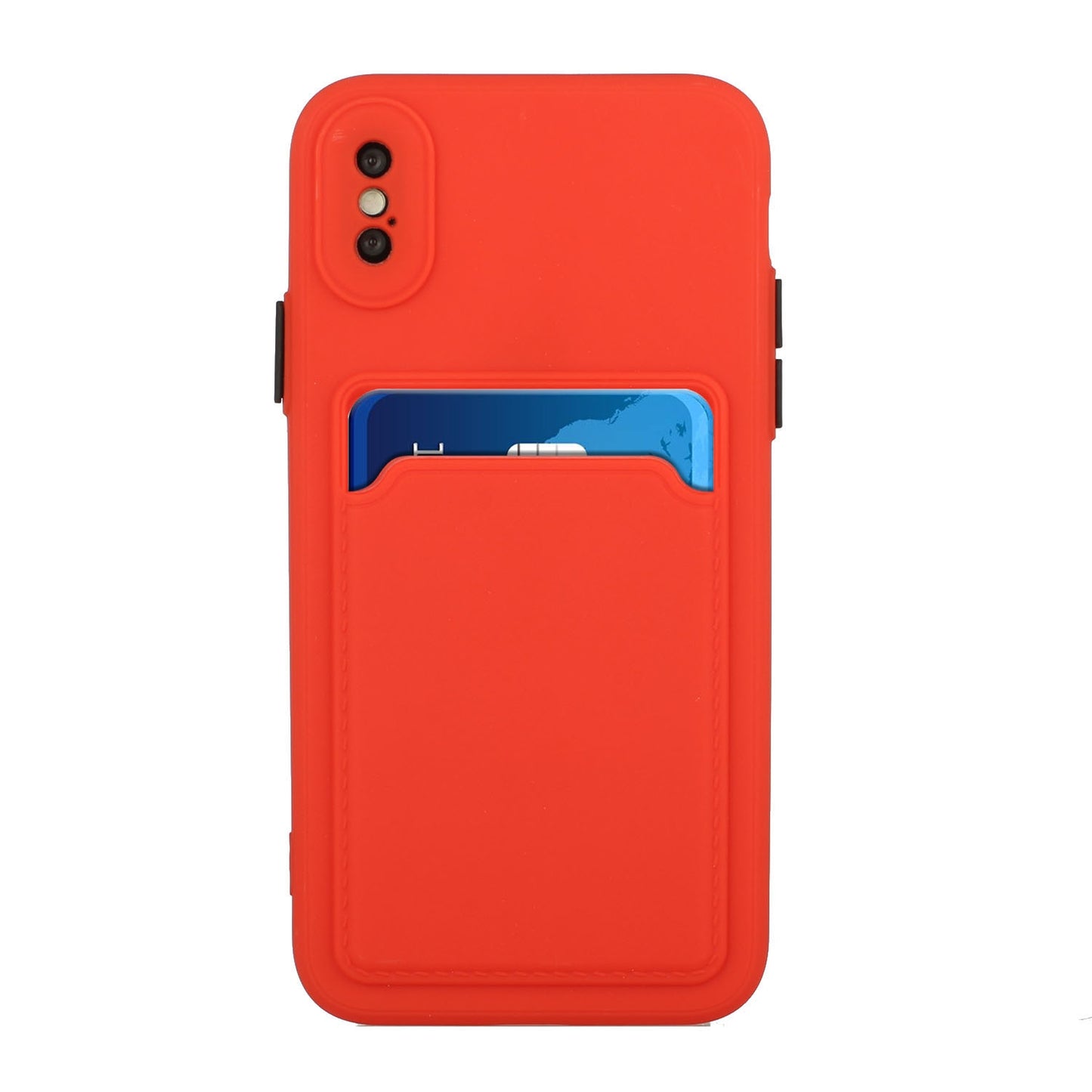 For Apple iPhone X/XS Shockproof TPU Case with Card Holder - Durable & Lightweight Design