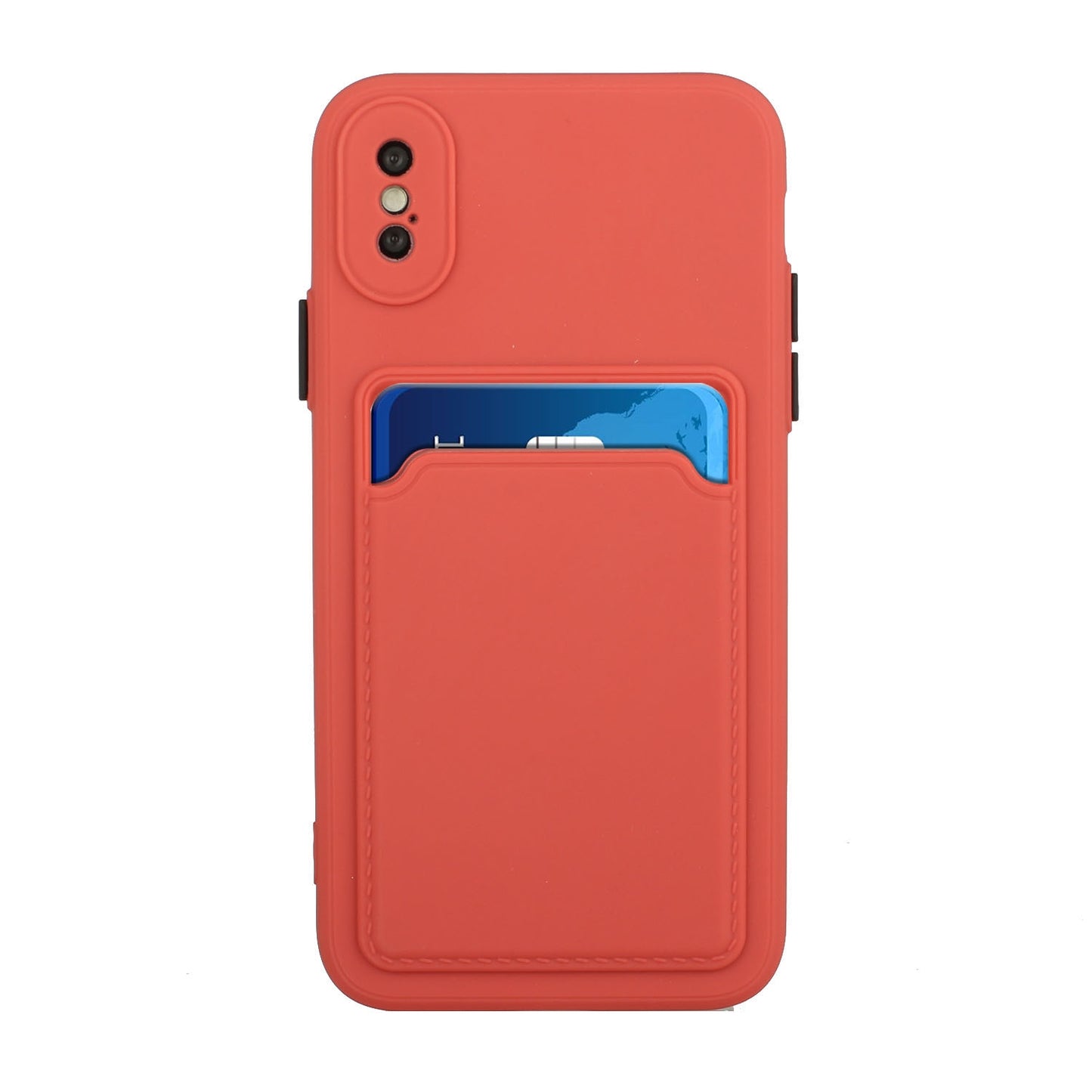 For Apple iPhone X/XS Shockproof TPU Case with Card Holder - Durable & Lightweight Design