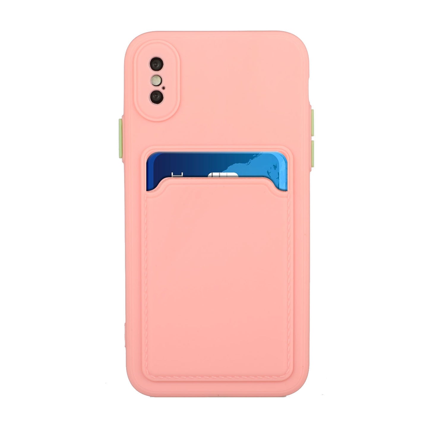 For Apple iPhone X/XS Shockproof TPU Case with Card Holder - Durable & Lightweight Design