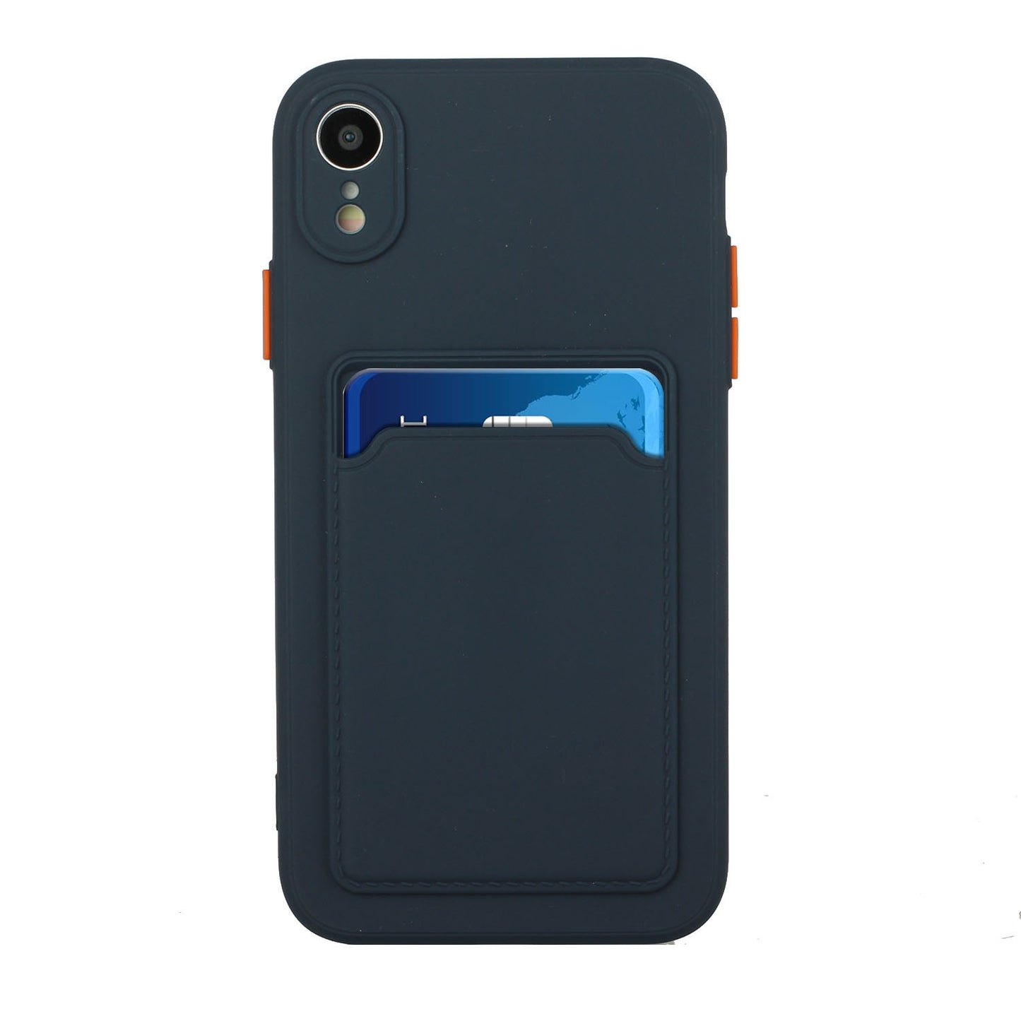 For Apple iPhone XR Shockproof TPU Case with Card Holder - Durable & Lightweight Design