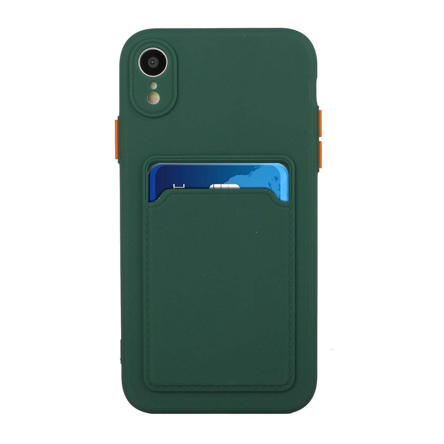 For Apple iPhone XR Shockproof TPU Case with Card Holder - Durable & Lightweight Design