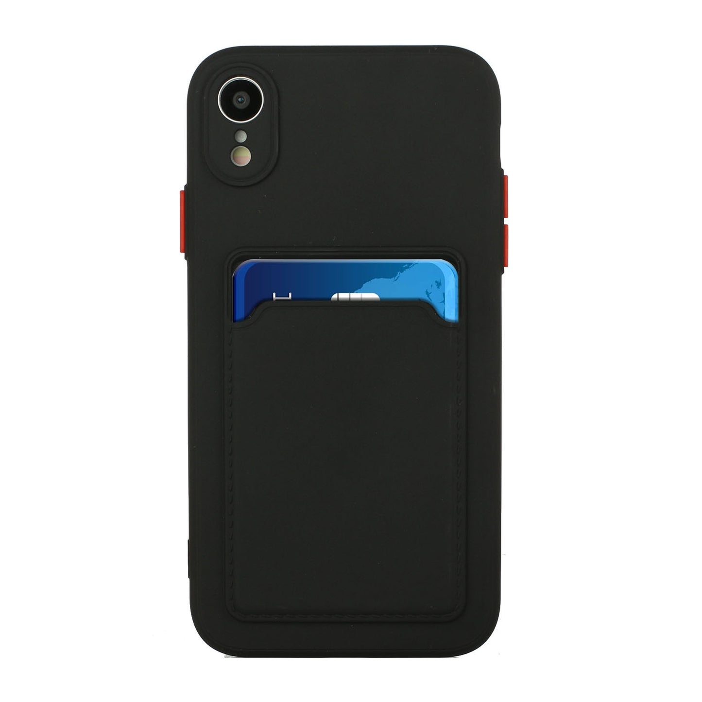 For Apple iPhone XR Shockproof TPU Case with Card Holder - Durable & Lightweight Design