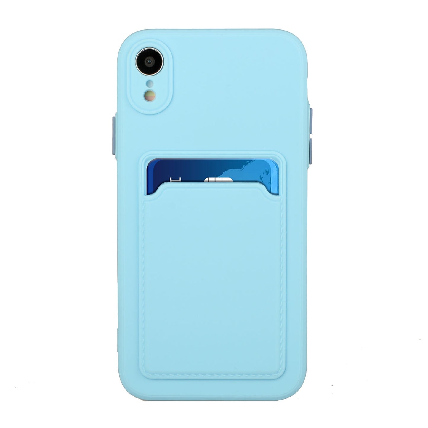 For Apple iPhone XR Shockproof TPU Case with Card Holder - Durable & Lightweight Design