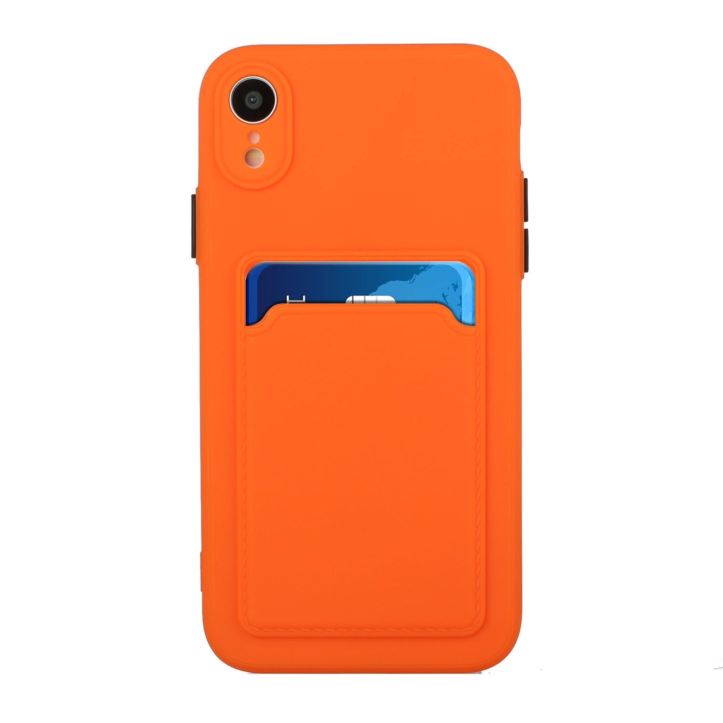 For Apple iPhone XR Shockproof TPU Case with Card Holder - Durable & Lightweight Design