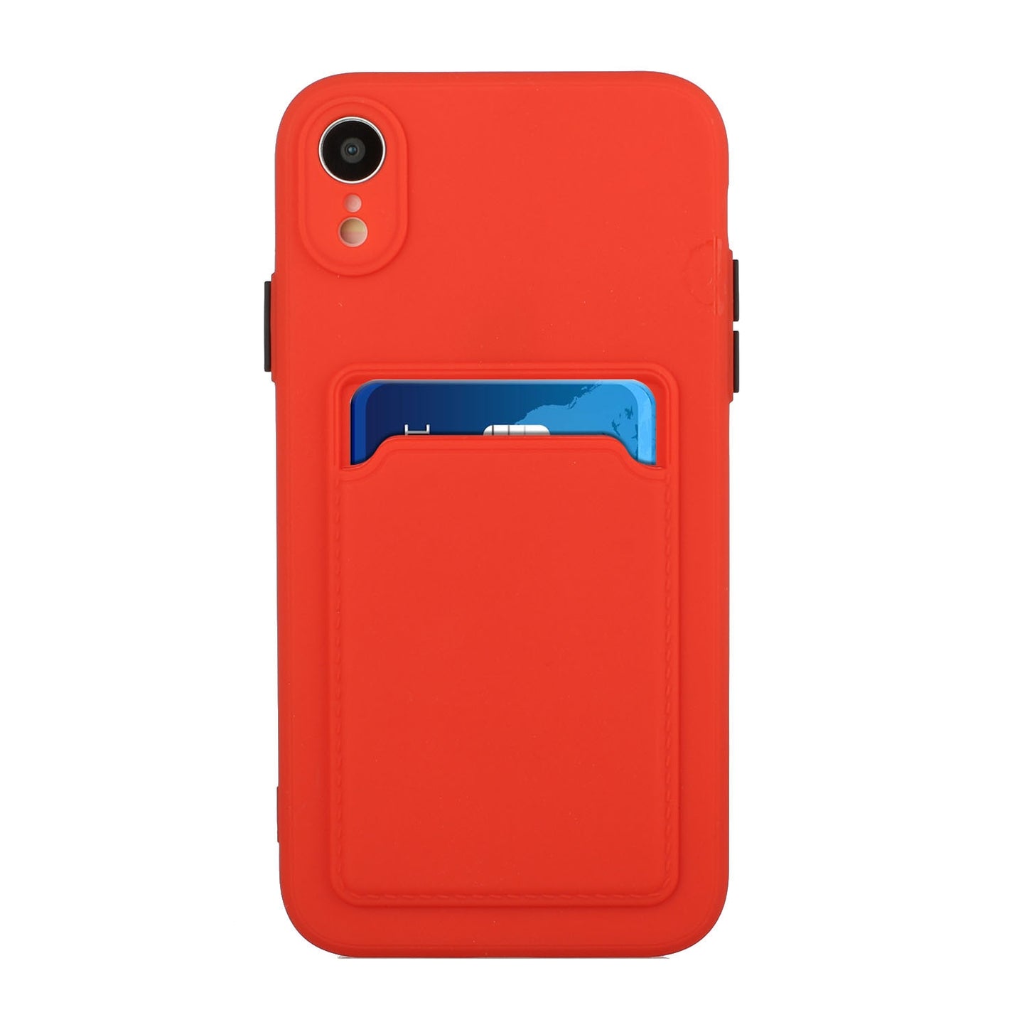 For Apple iPhone XR Shockproof TPU Case with Card Holder - Durable & Lightweight Design