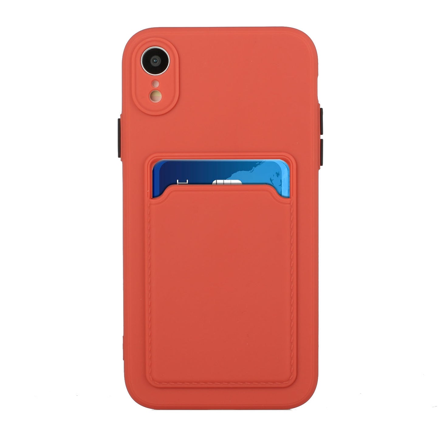 For Apple iPhone XR Shockproof TPU Case with Card Holder - Durable & Lightweight Design