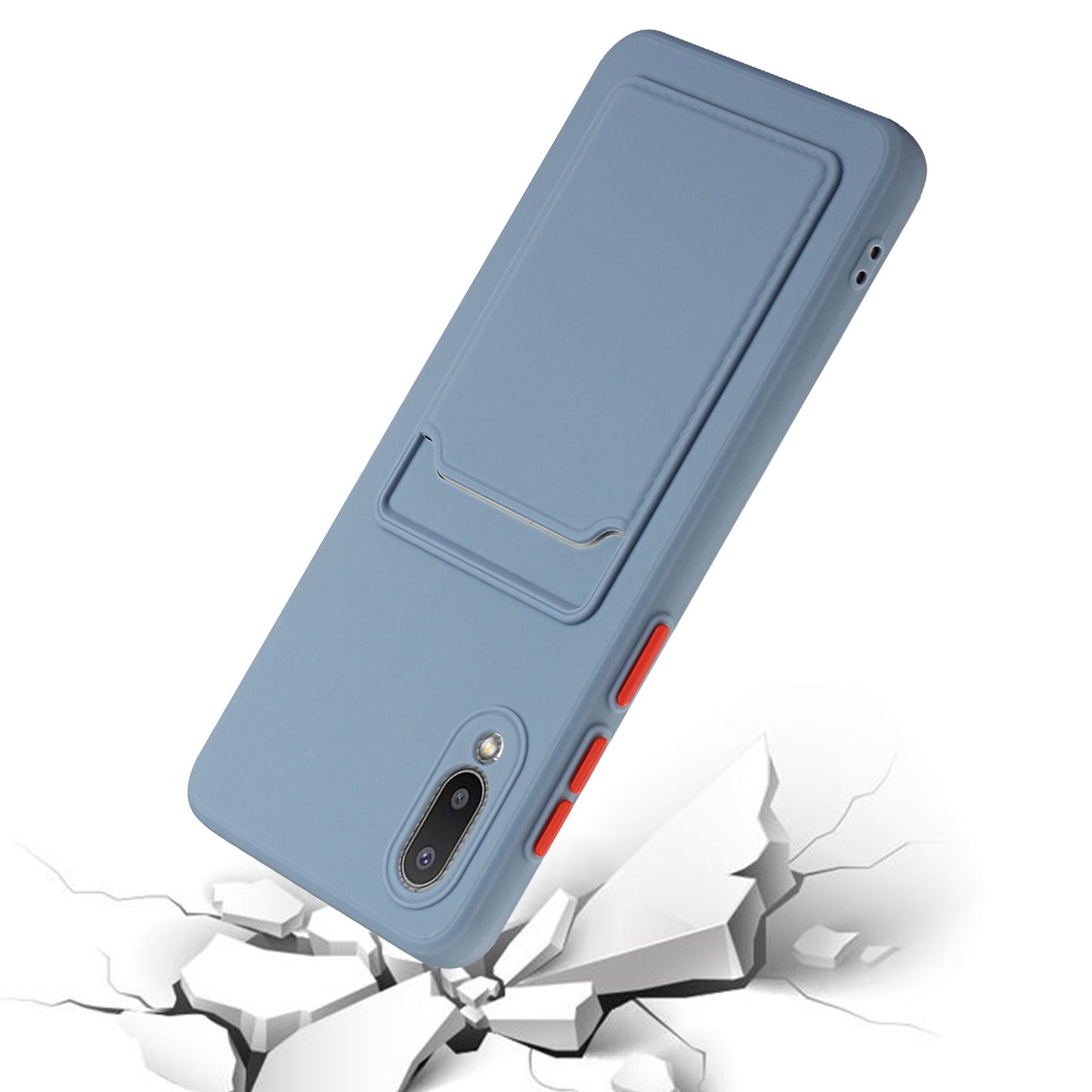 For Samsung Galaxy A02 Shockproof TPU Case with Card Holder - Durable & Lightweight Design