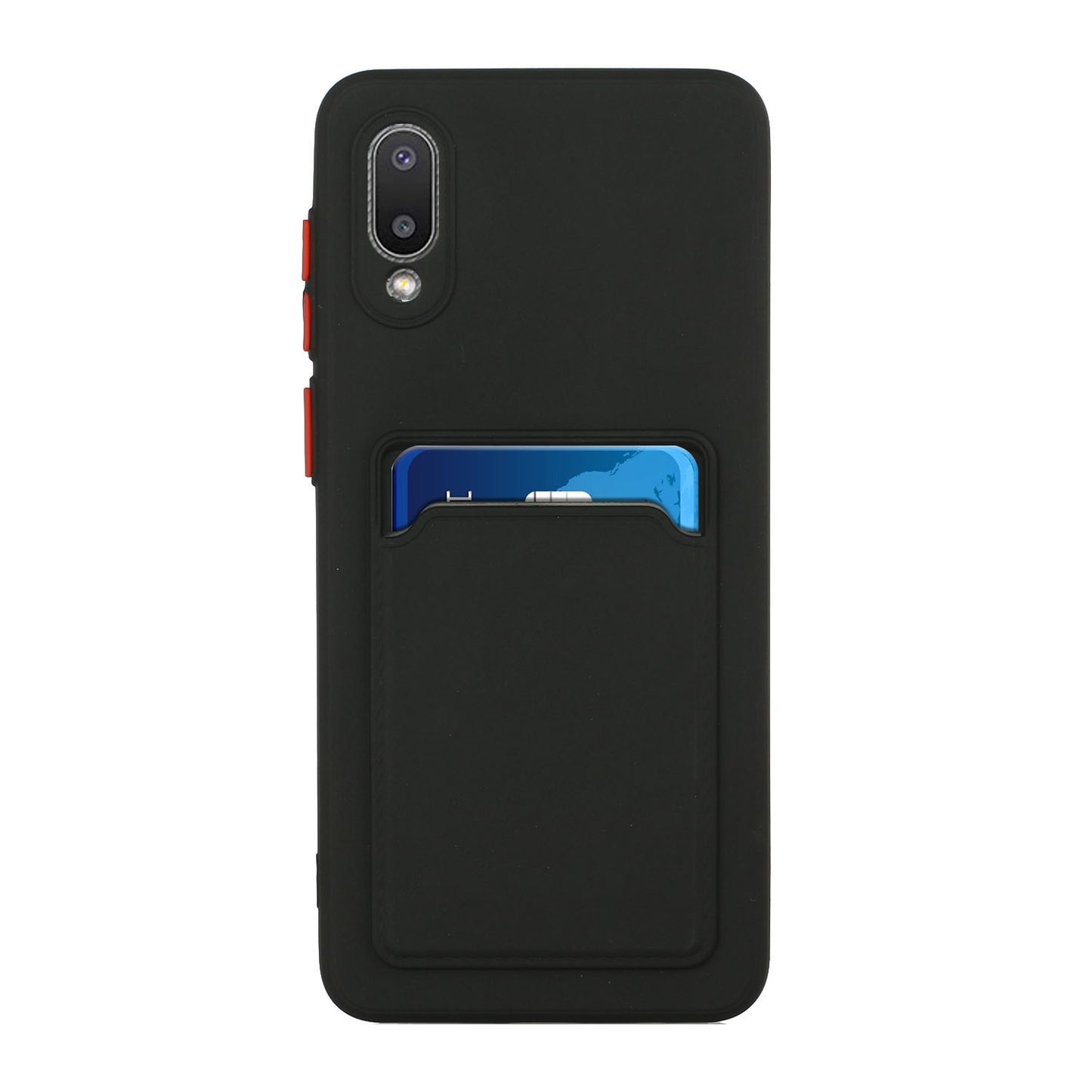 For Samsung Galaxy A02 Shockproof TPU Case with Card Holder - Durable & Lightweight Design