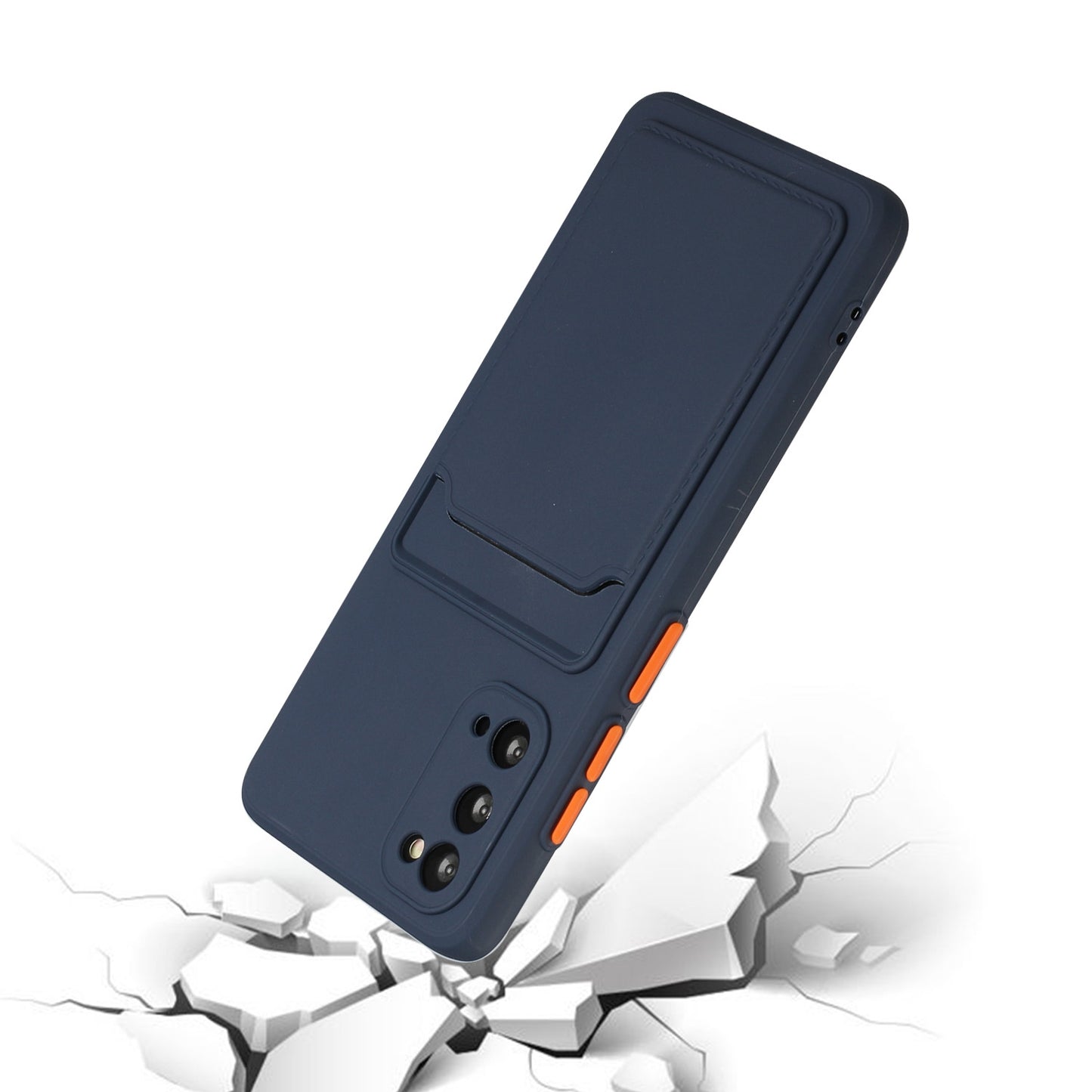 For Samsung Galaxy S20 Shockproof TPU Case with Card Holder - Durable & Lightweight Design
