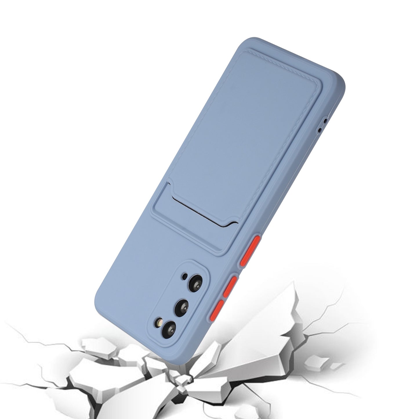 For Samsung Galaxy S20 Shockproof TPU Case with Card Holder - Durable & Lightweight Design