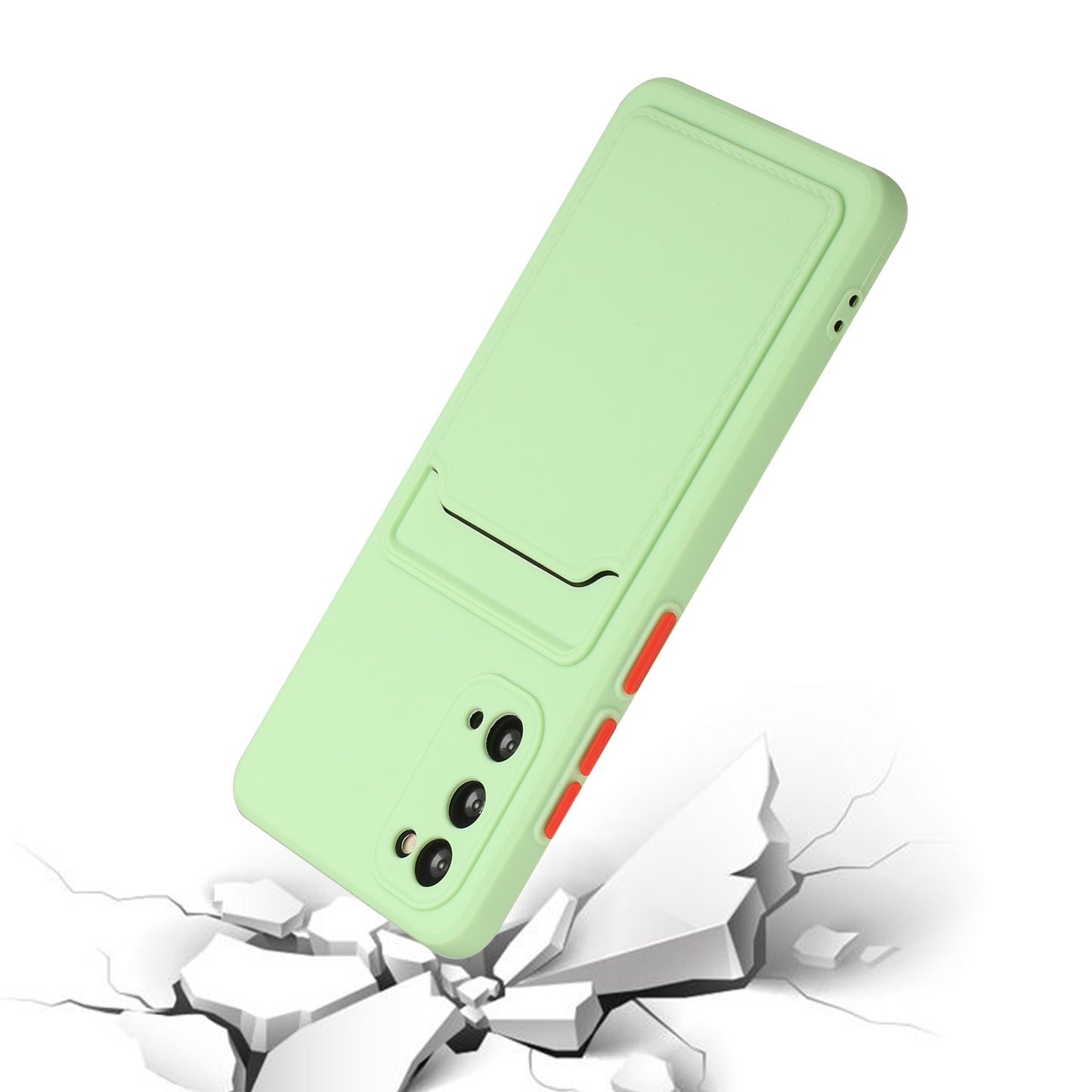For Samsung Galaxy S20 Shockproof TPU Case with Card Holder - Durable & Lightweight Design