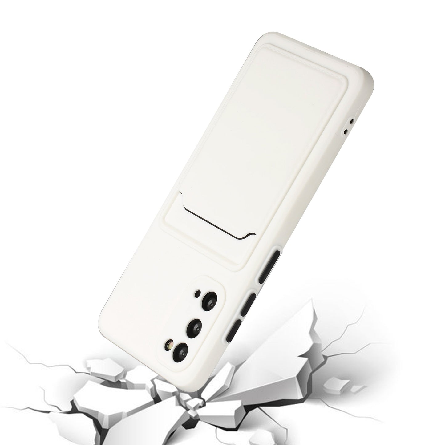 For Samsung Galaxy S20 Shockproof TPU Case with Card Holder - Durable & Lightweight Design
