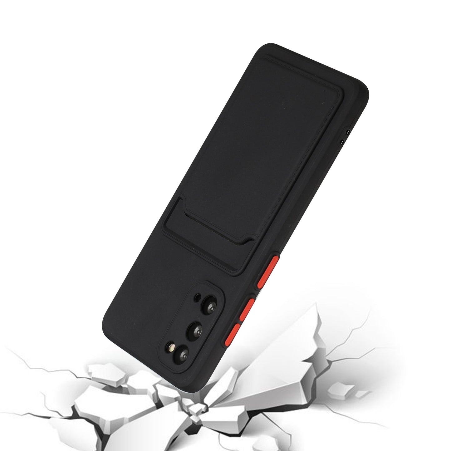 For Samsung Galaxy S20 Shockproof TPU Case with Card Holder - Durable & Lightweight Design