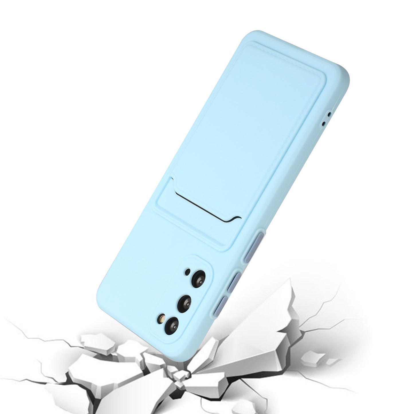 For Samsung Galaxy S20 Shockproof TPU Case with Card Holder - Durable & Lightweight Design