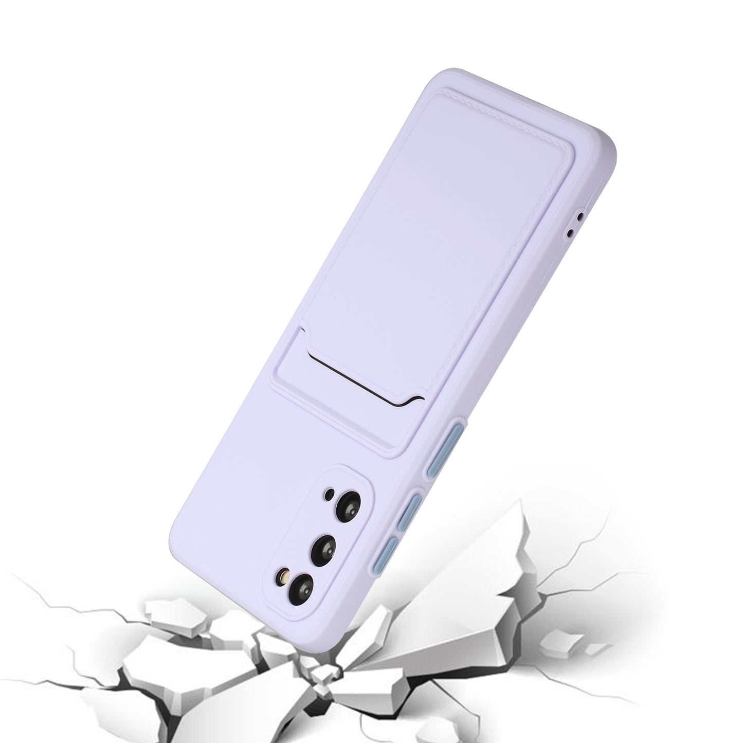 For Samsung Galaxy S20 Shockproof TPU Case with Card Holder - Durable & Lightweight Design