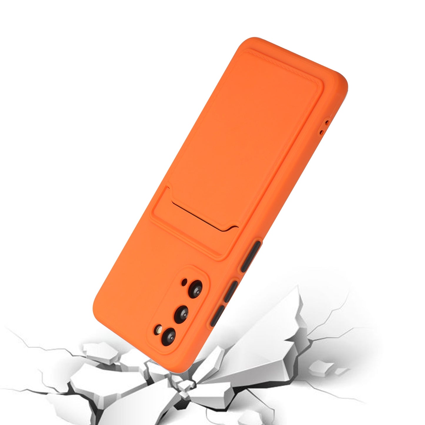 For Samsung Galaxy S20 Shockproof TPU Case with Card Holder - Durable & Lightweight Design