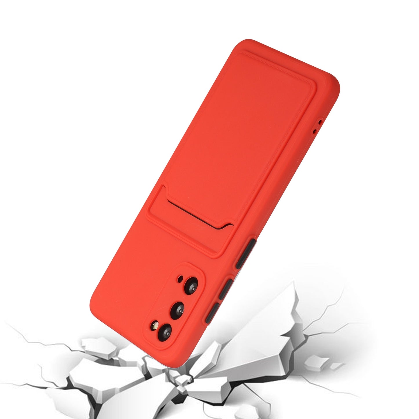 For Samsung Galaxy S20 Shockproof TPU Case with Card Holder - Durable & Lightweight Design