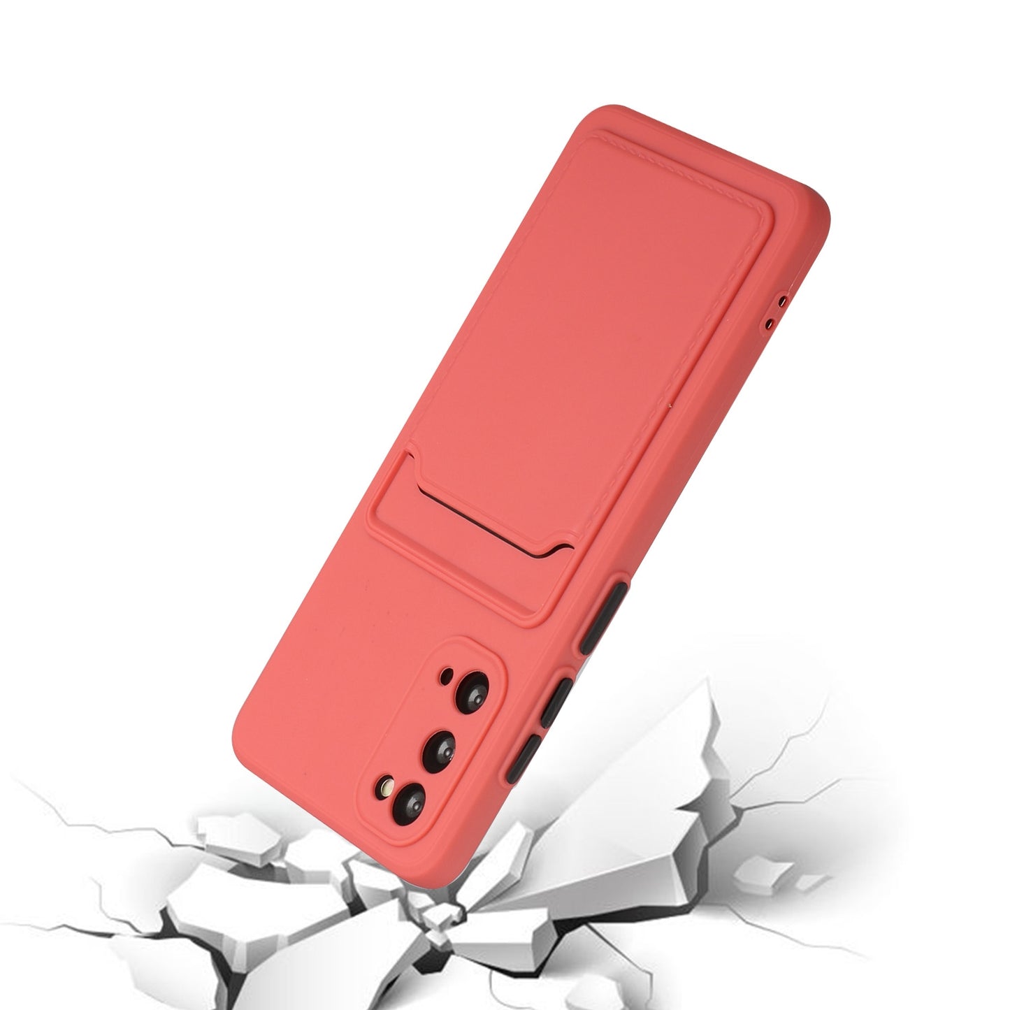 For Samsung Galaxy S20 Shockproof TPU Case with Card Holder - Durable & Lightweight Design