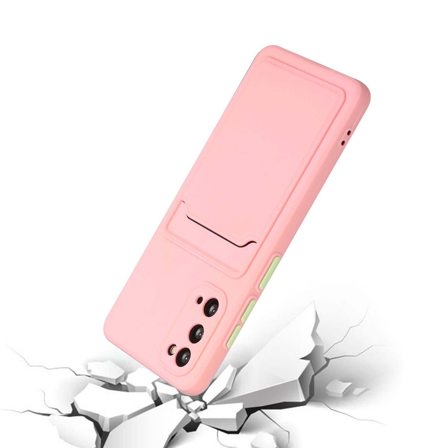 For Samsung Galaxy S20 Shockproof TPU Case with Card Holder - Durable & Lightweight Design