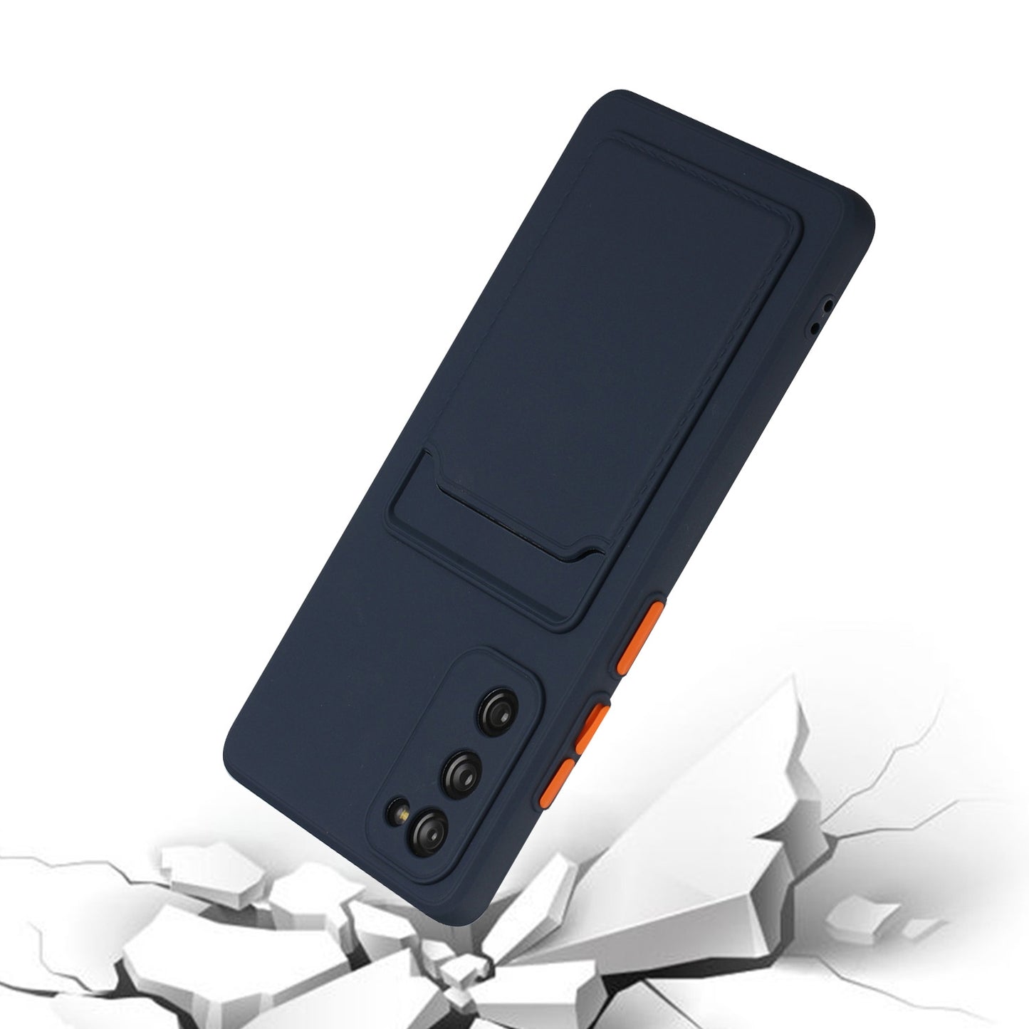 For Samsung Galaxy S20 FE Shockproof TPU Case with Card Holder - Durable & Lightweight Design