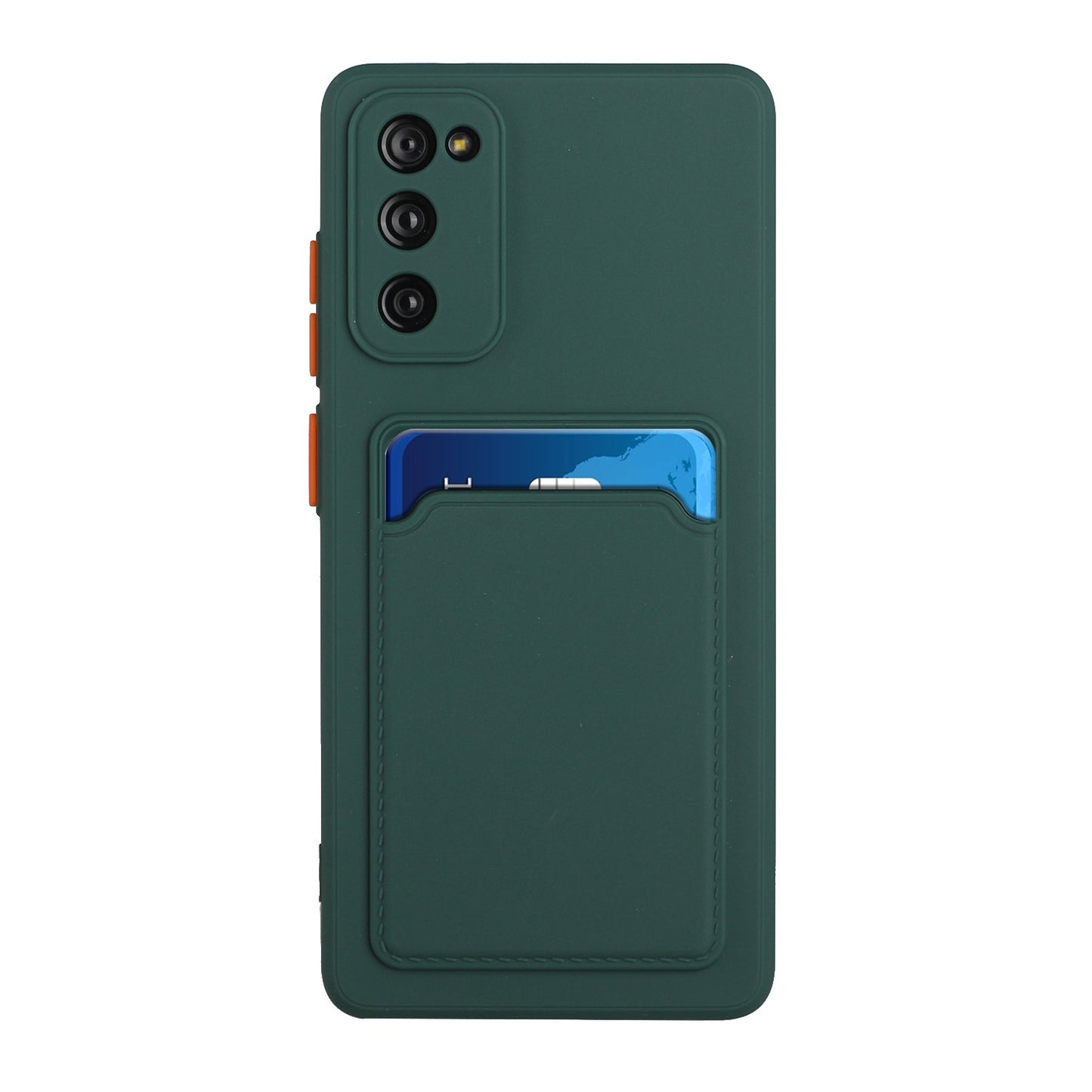 For Samsung Galaxy S20 FE Shockproof TPU Case with Card Holder - Durable & Lightweight Design