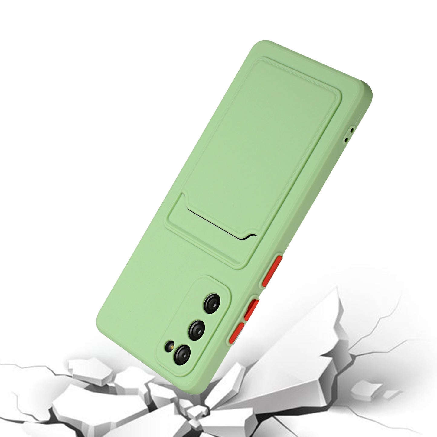 For Samsung Galaxy S20 FE Shockproof TPU Case with Card Holder - Durable & Lightweight Design