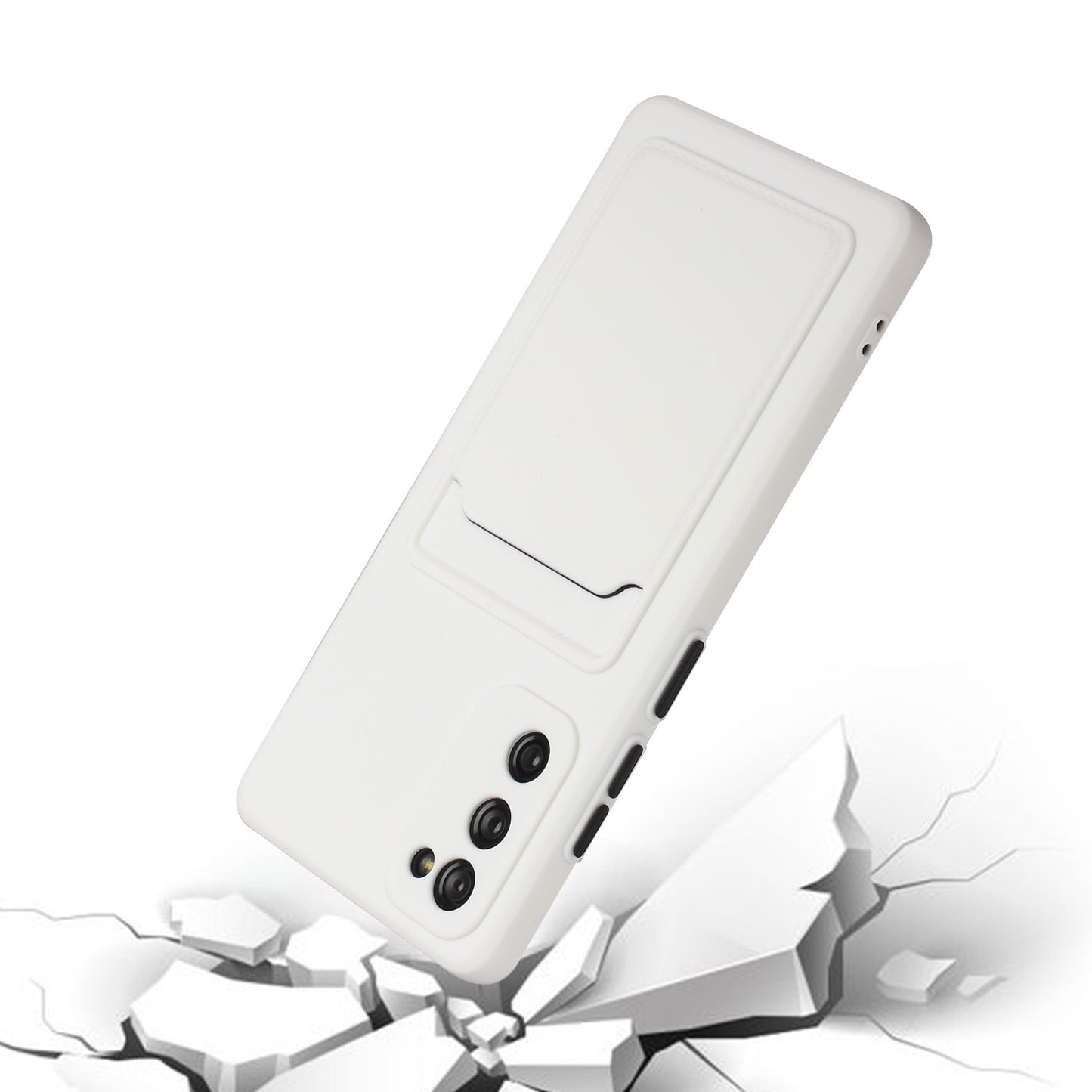 For Samsung Galaxy S20 FE Shockproof TPU Case with Card Holder - Durable & Lightweight Design