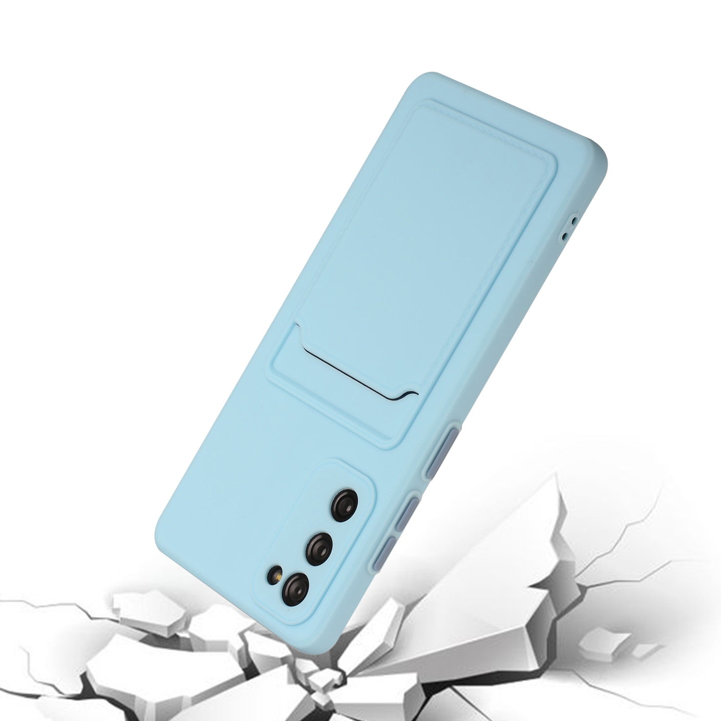 For Samsung Galaxy S20 FE Shockproof TPU Case with Card Holder - Durable & Lightweight Design
